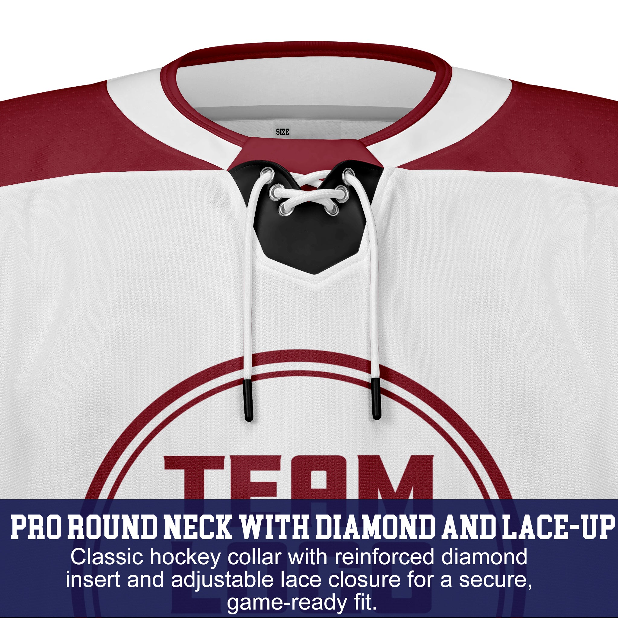 Custom Hockey Jersey Elite Pro EP-104 WhiteBlackRed