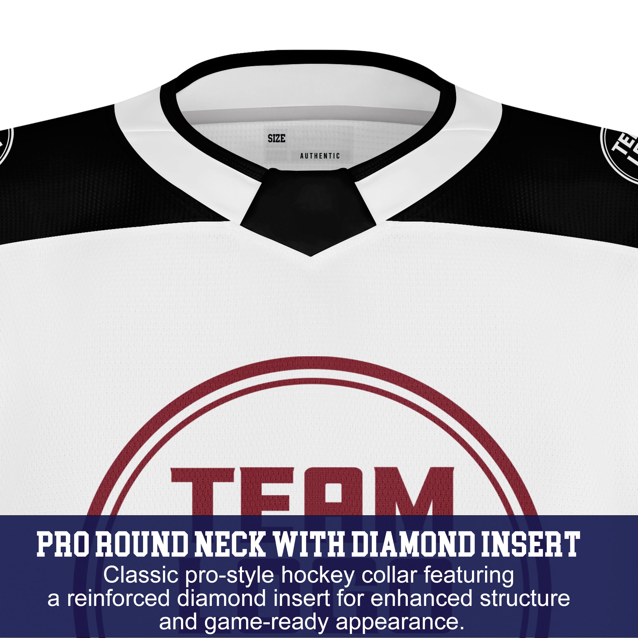 Custom Hockey Jersey Varsity Teamwear VT-101 WhiteBlackRed