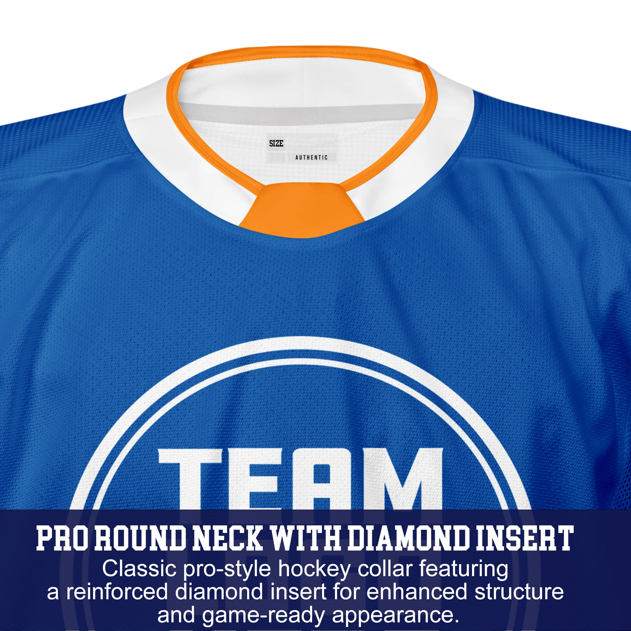 Custom Hockey Jersey Elite Pro EP-201 RoyalOrangeWhite