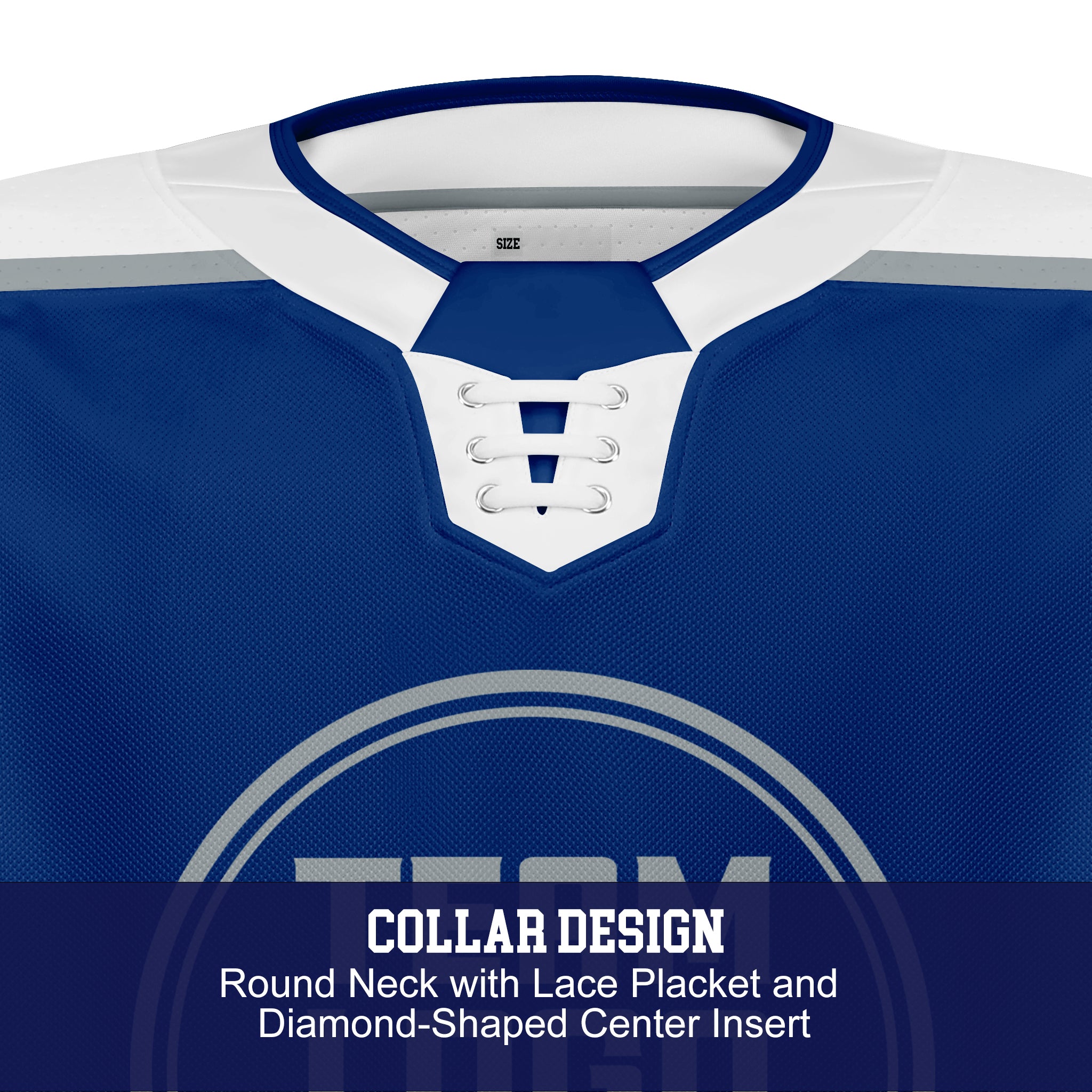 Custom Hockey Jersey Elite Pro EP-301 BlueSilverWhite