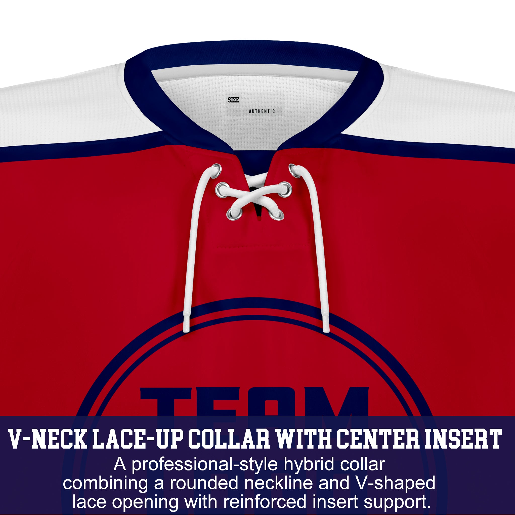 Custom Hockey Jersey Varsity Teamwear VT-301 RedBlueWhite