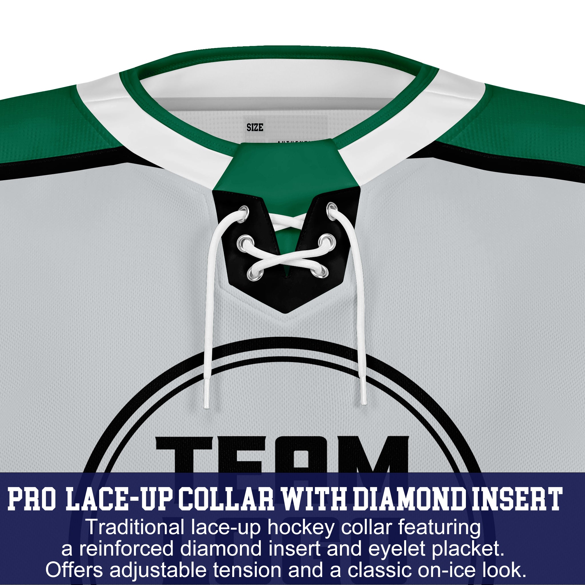 Custom Hockey Jersey Varsity Teamwear VT-208 IcerGreenBlack