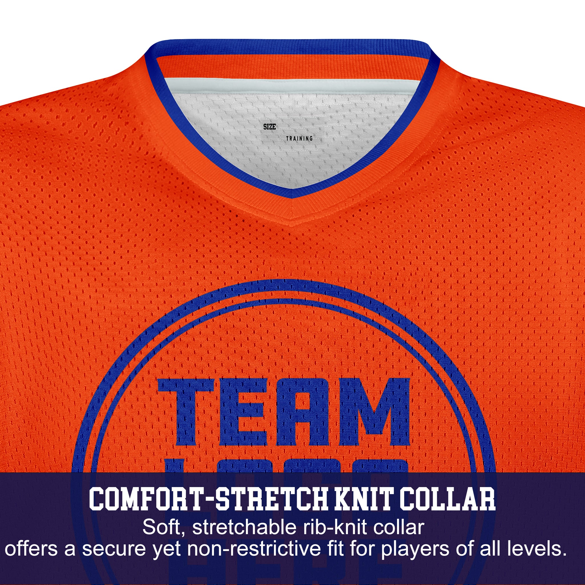 Custom Hockey Jersey Practice PS-101 OrangeRoyal