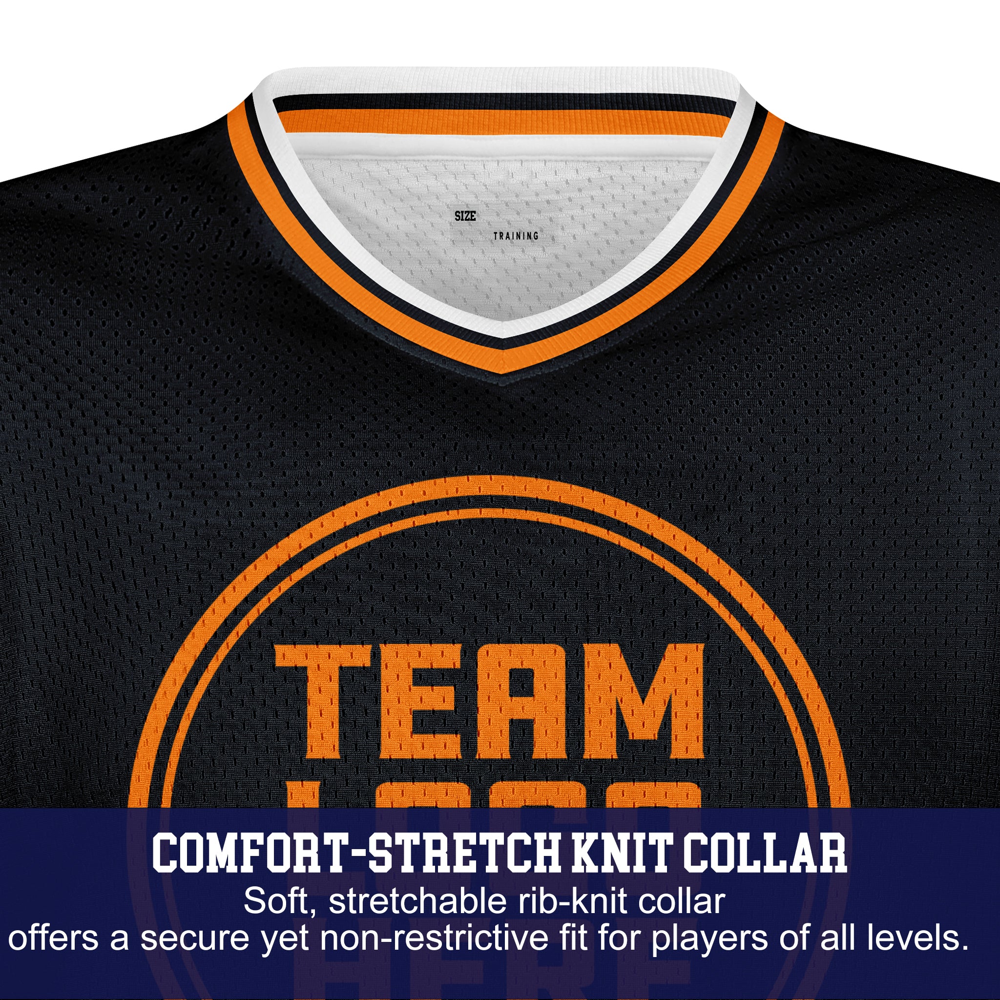 Custom Hockey Jersey Practice PS-103 BlackOrange