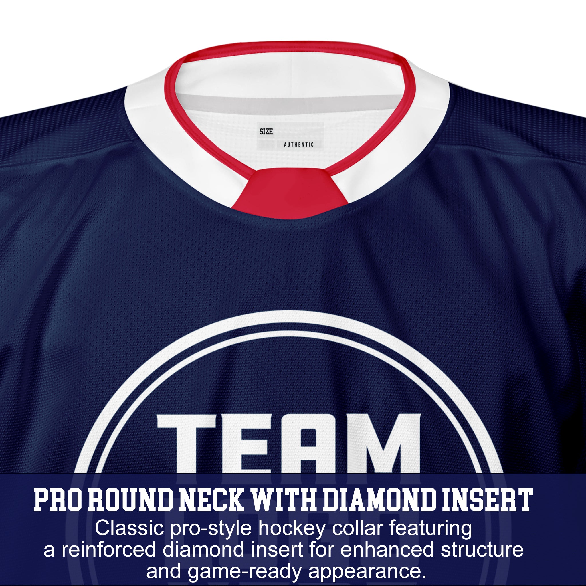 Custom Hockey Jersey Elite Pro EP-201 NavyRedWhite