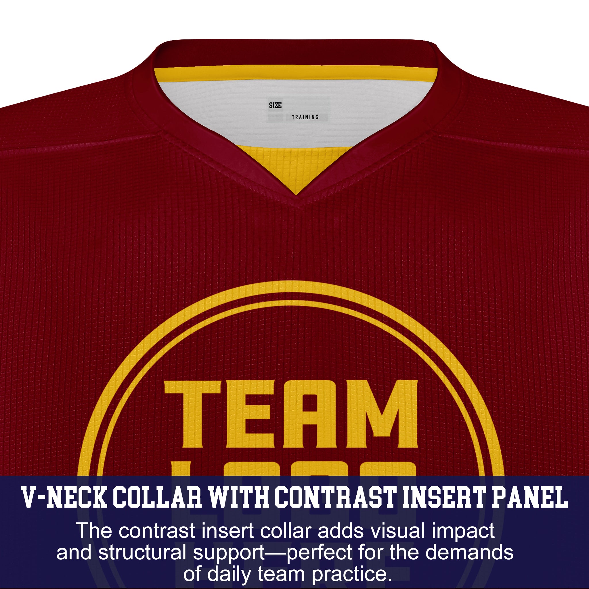 Custom Hockey Jersey Practice PSG-201 Gradient Fade Color MaroonGold
