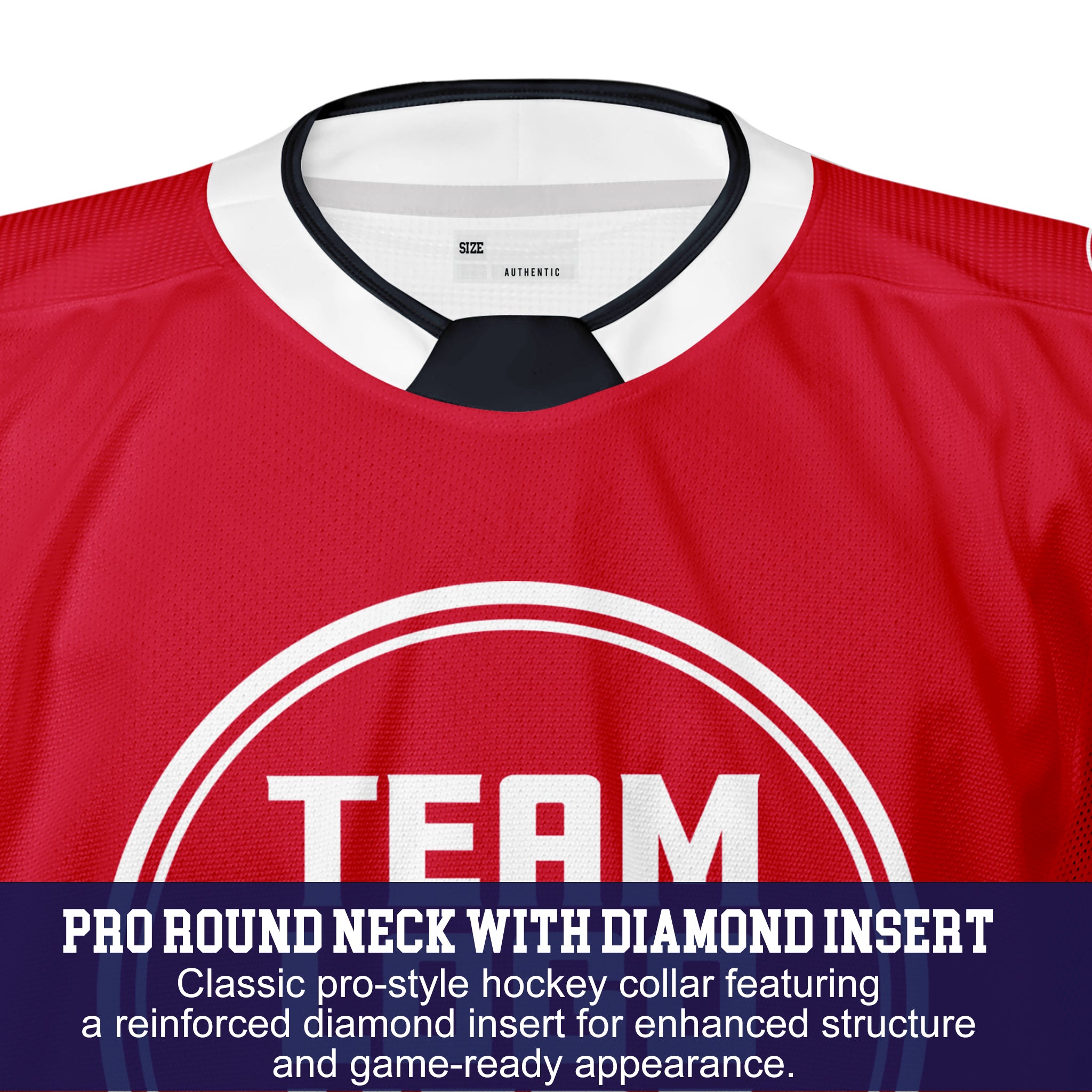 Custom Hockey Jersey Elite Pro EP-201 RedBlackWhite