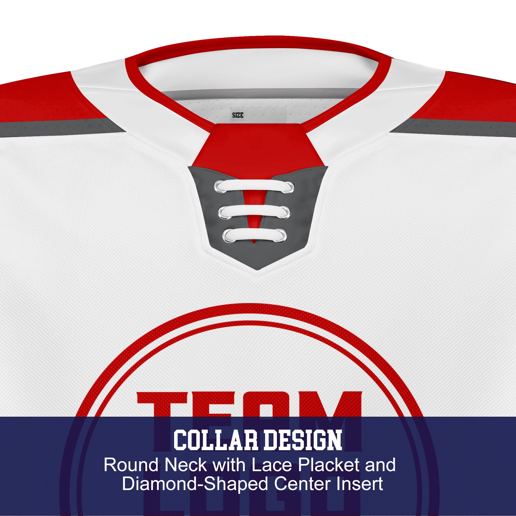 Custom Hockey Jersey Elite Pro EP-302 WhiteRedGray