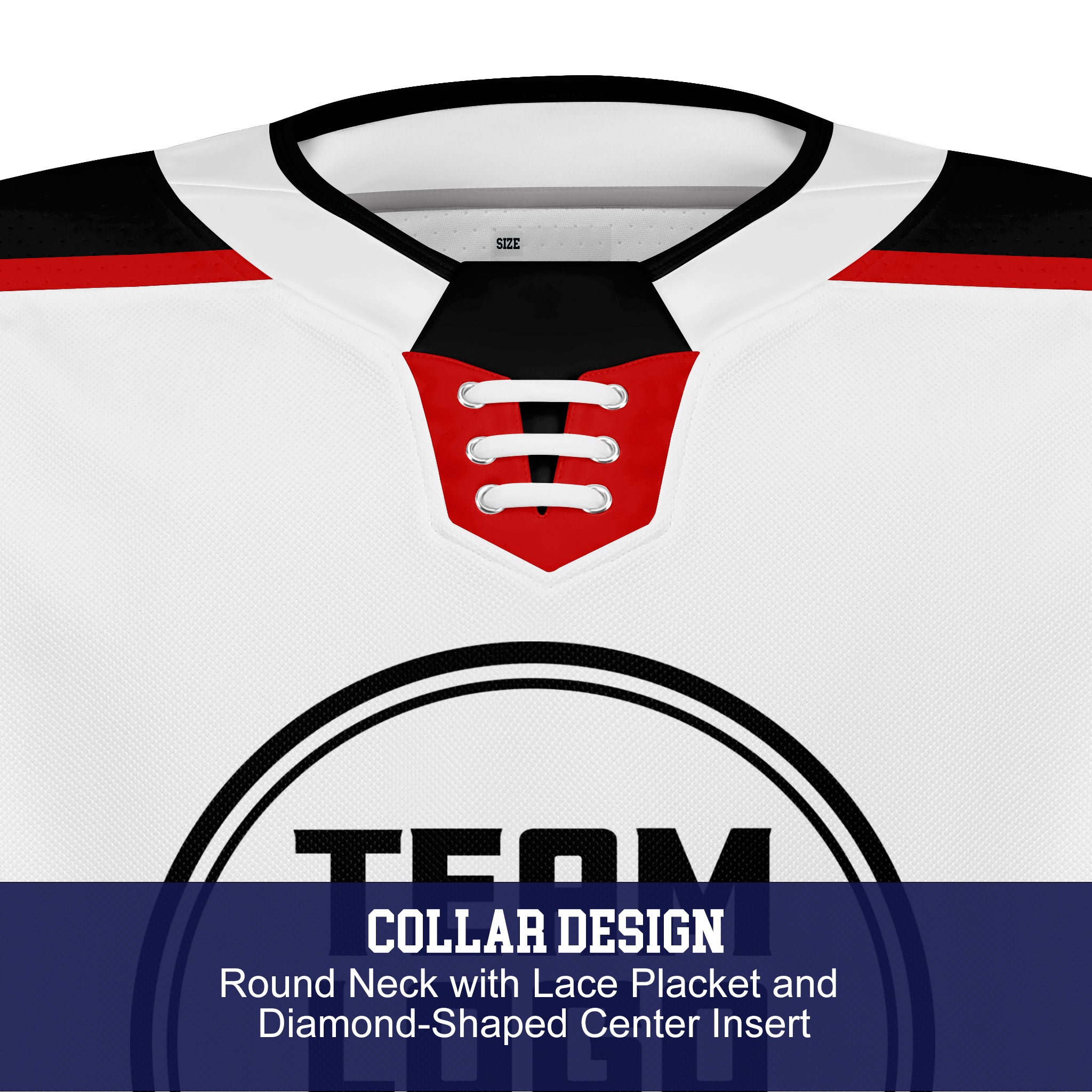 Custom Hockey Jersey Elite Pro EP-302 WhiteBlackRed