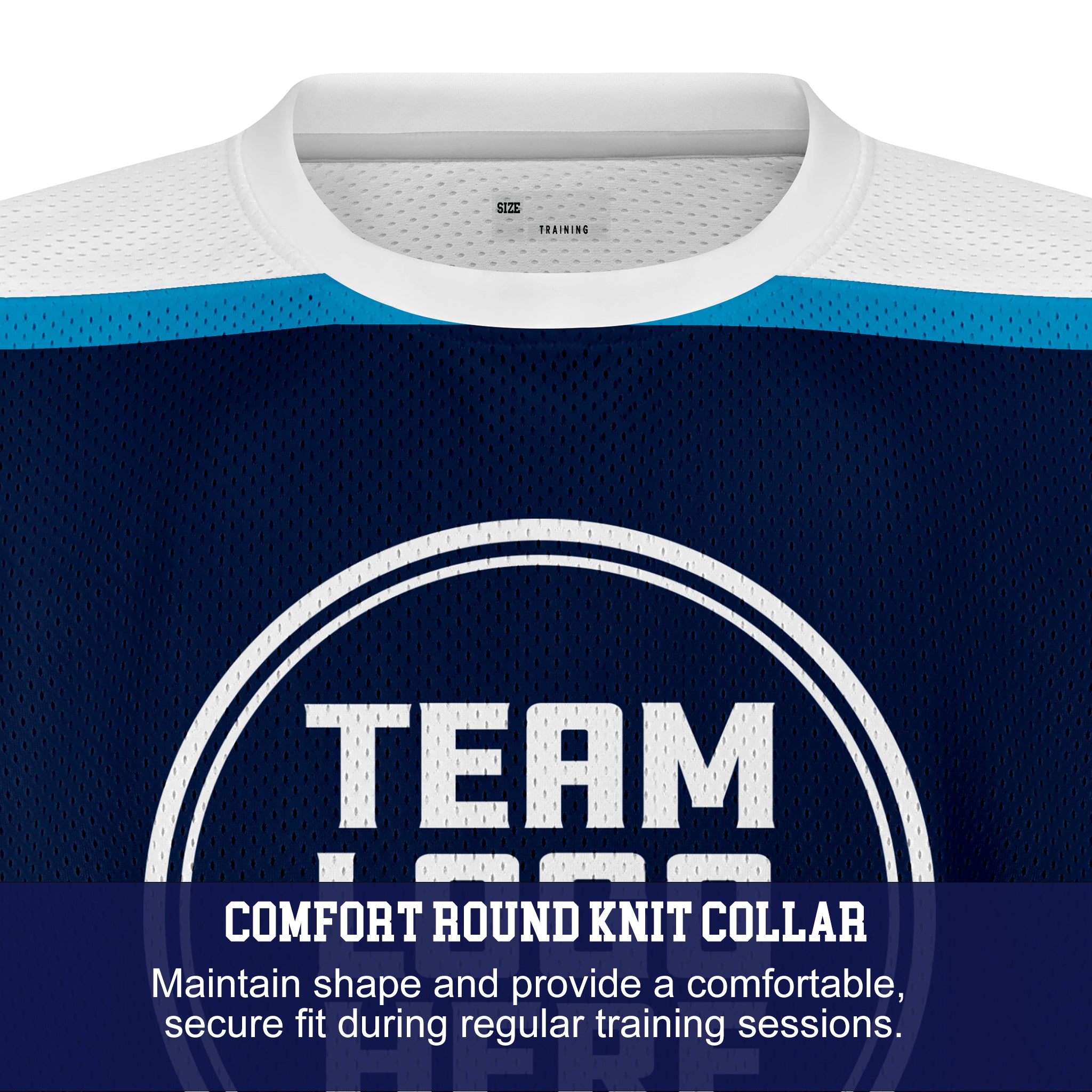Custom Hockey Jersey Practice PS-301 NavyWhiteSky