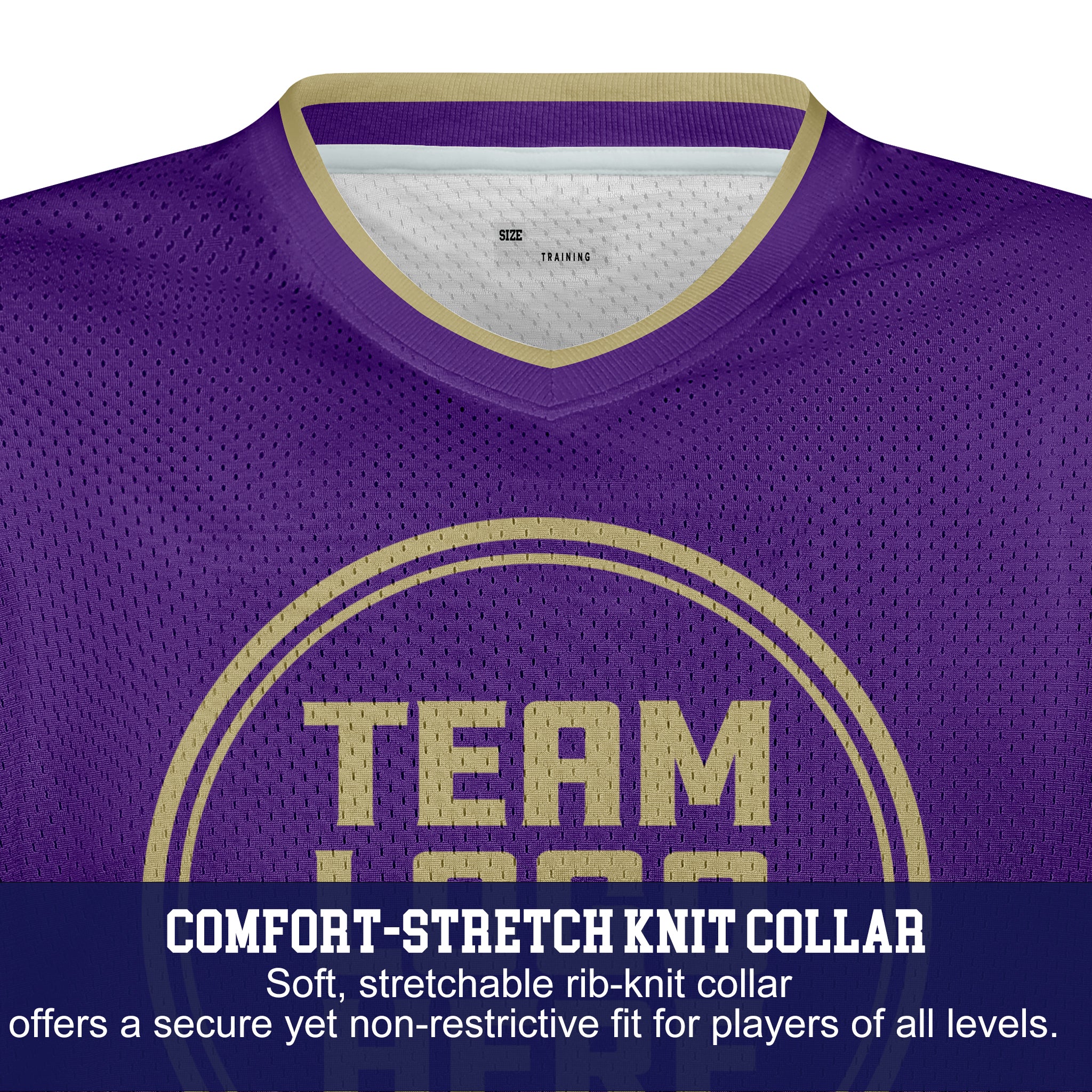 Custom Hockey Jersey Practice PS-101 PurpleGold