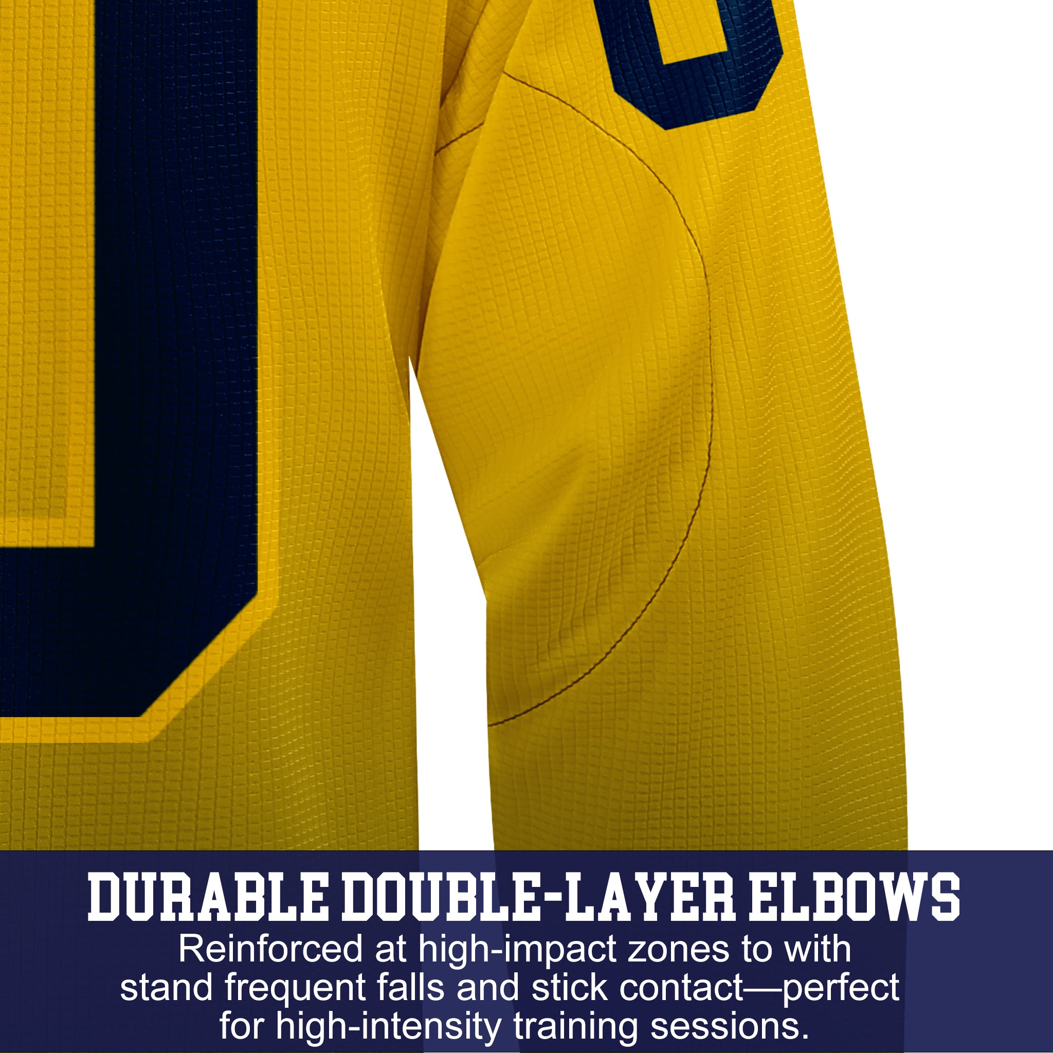 Custom Hockey Jersey Practice PSG-201 Gradient Fade Color GoldBlue