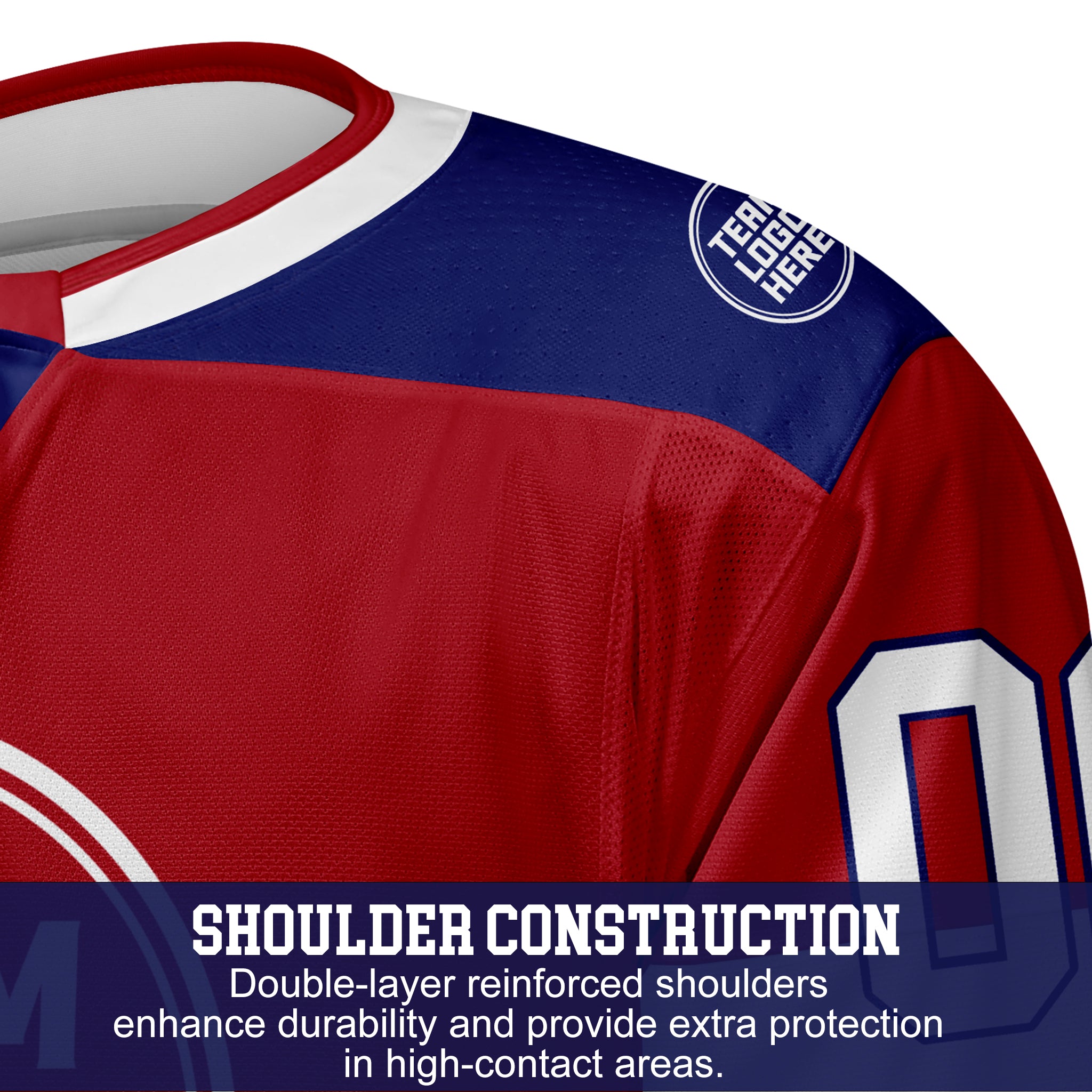 Custom Hockey Jersey Elite Pro EP-107 RedBlueWhite