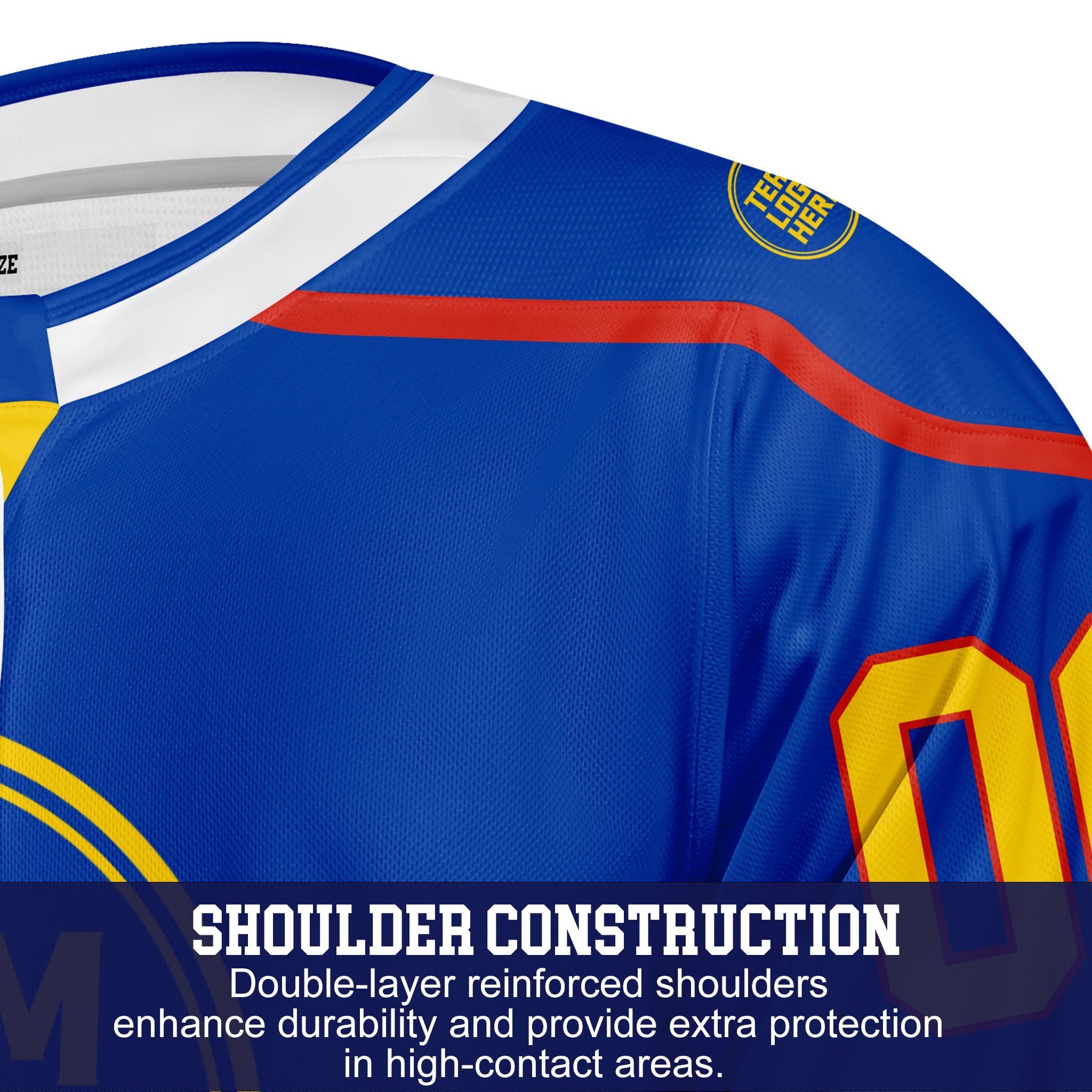 Custom Hockey Jersey Varsity Teamwear VT-202 RoyalYellowRed