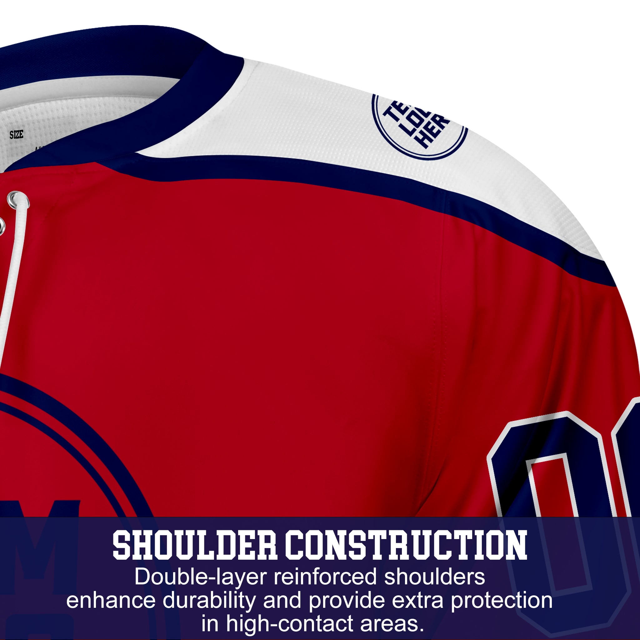 Custom Hockey Jersey Varsity Teamwear VT-301 RedBlueWhite