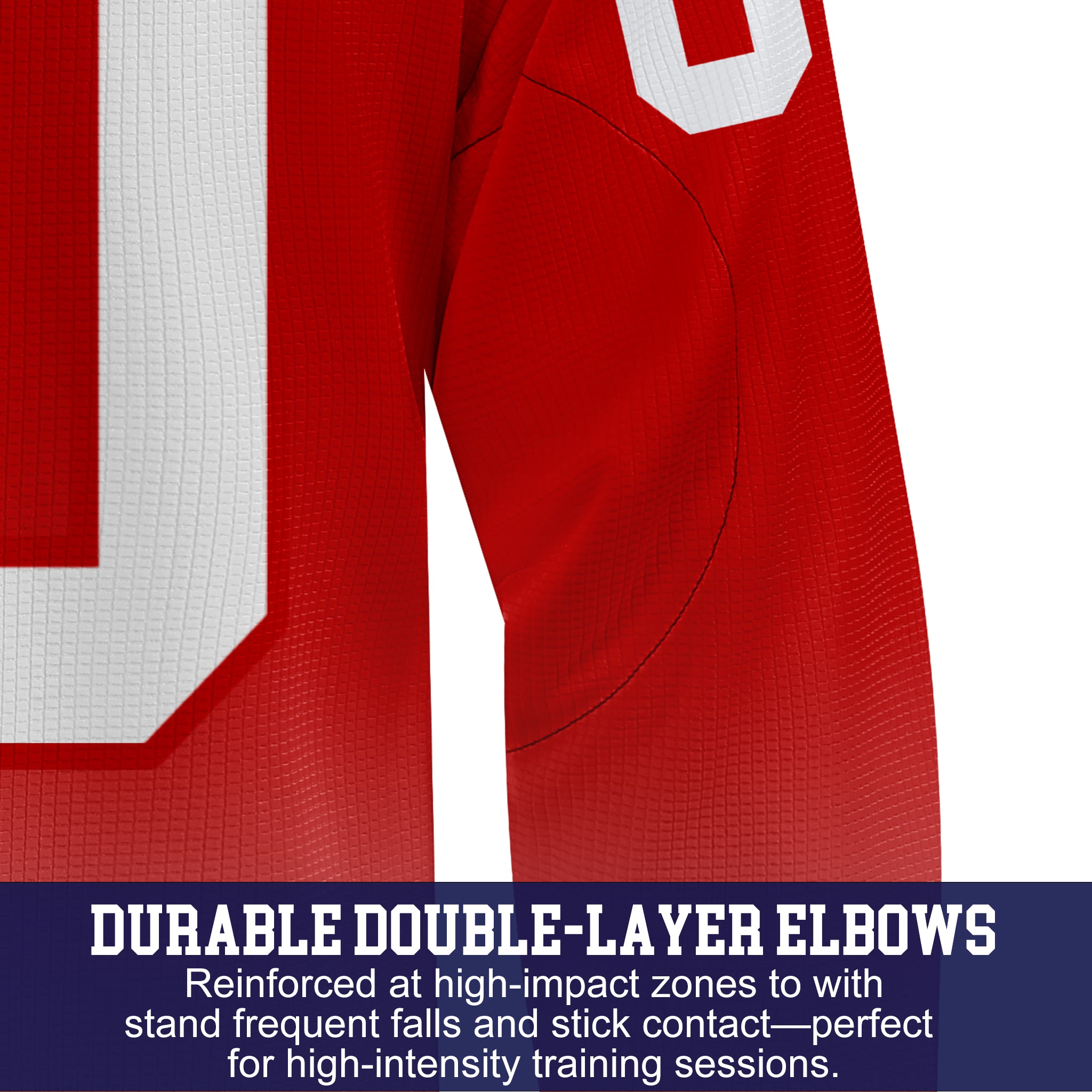 Custom Hockey Jersey Practice PSG-201 Gradient Fade Color RedWhite