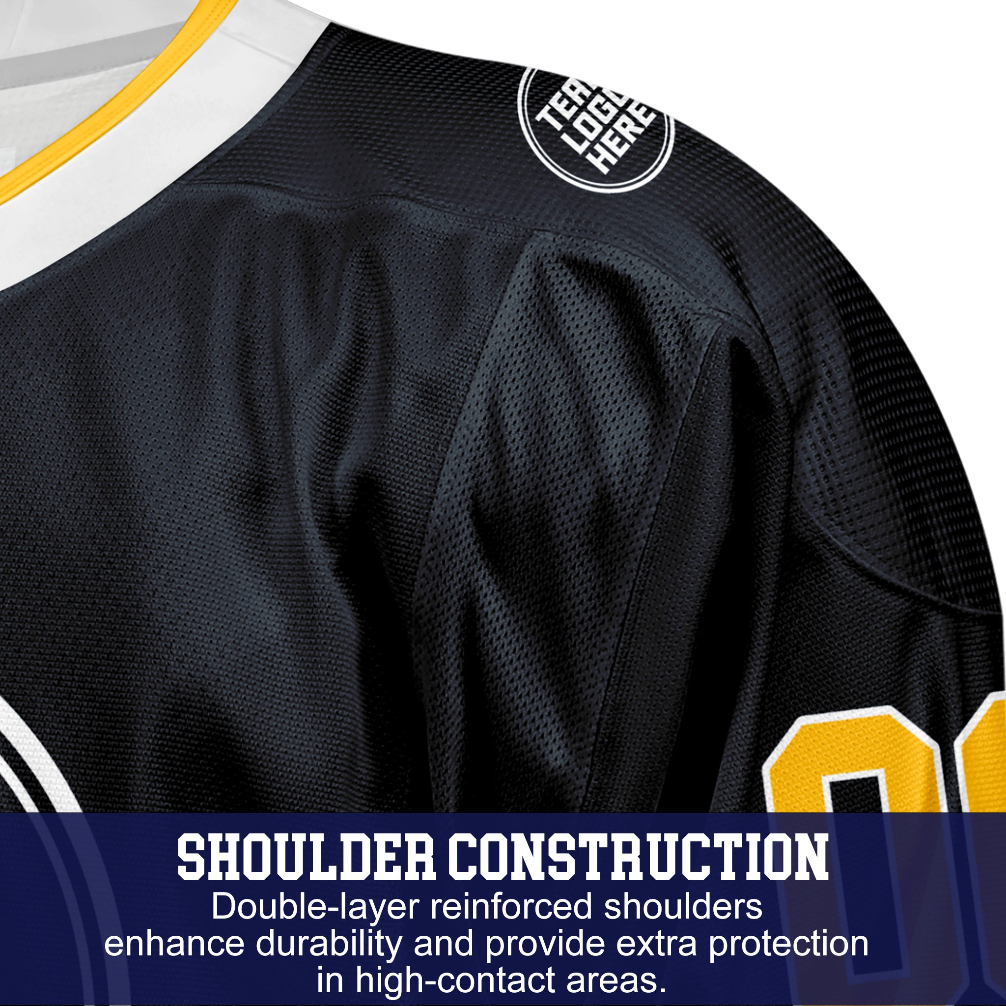 Custom Hockey Jersey Elite Pro EP-201 BlackGoldWhite