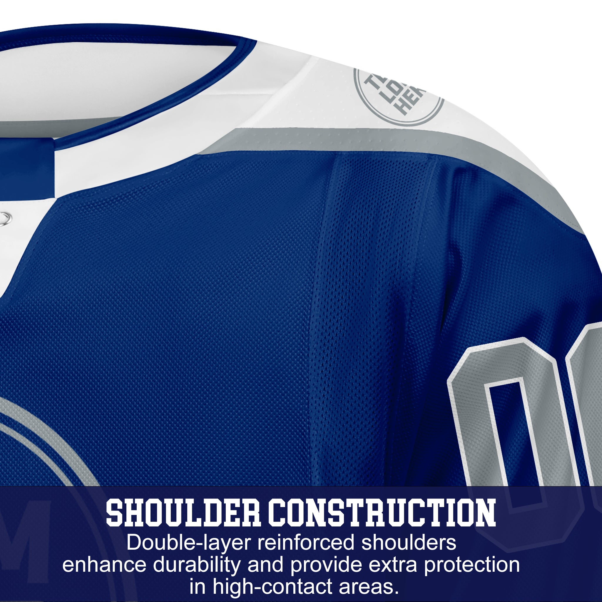 Custom Hockey Jersey Elite Pro EP-301 BlueSilverWhite