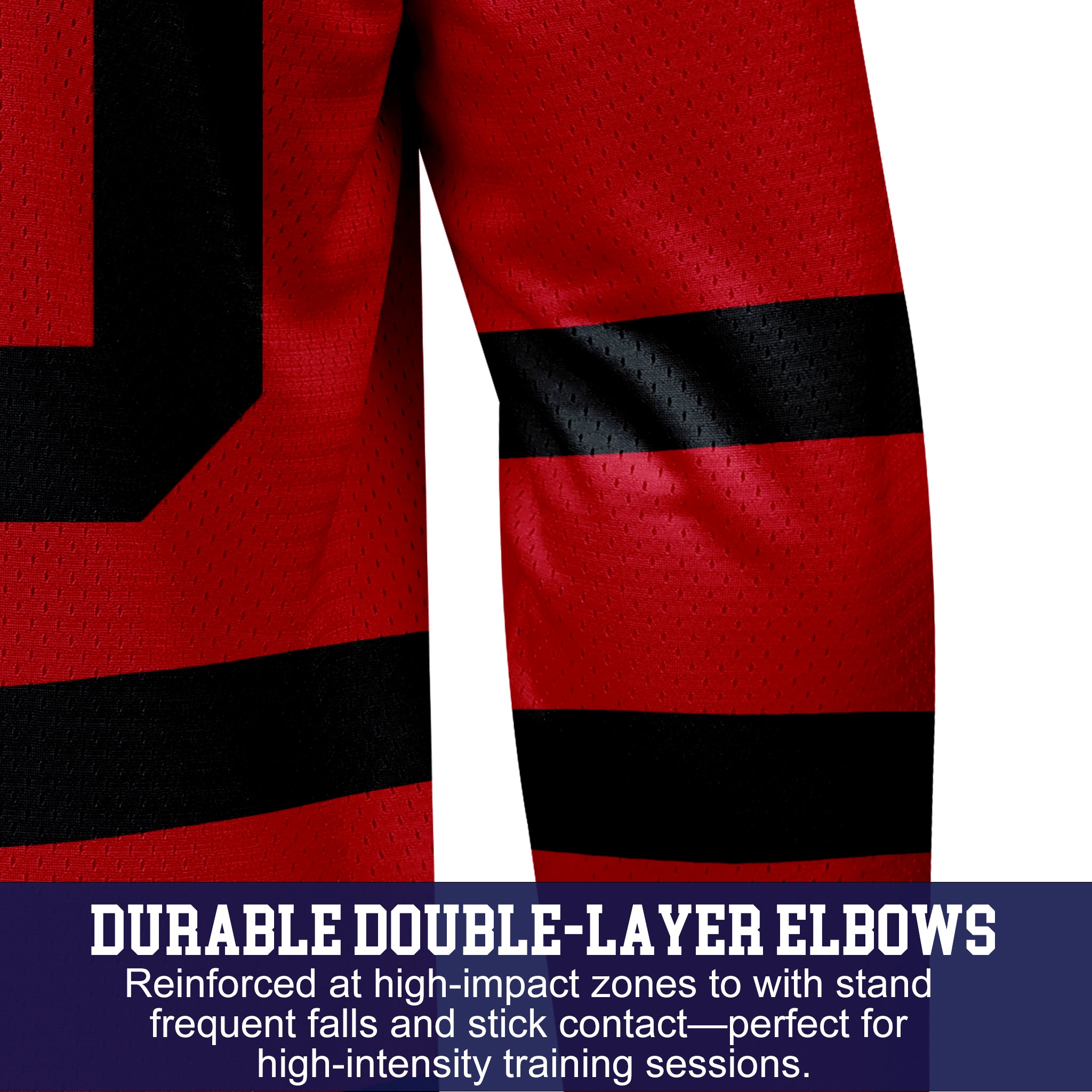 Custom Hockey Jersey Practice PS-103 RedBlack (Sample)