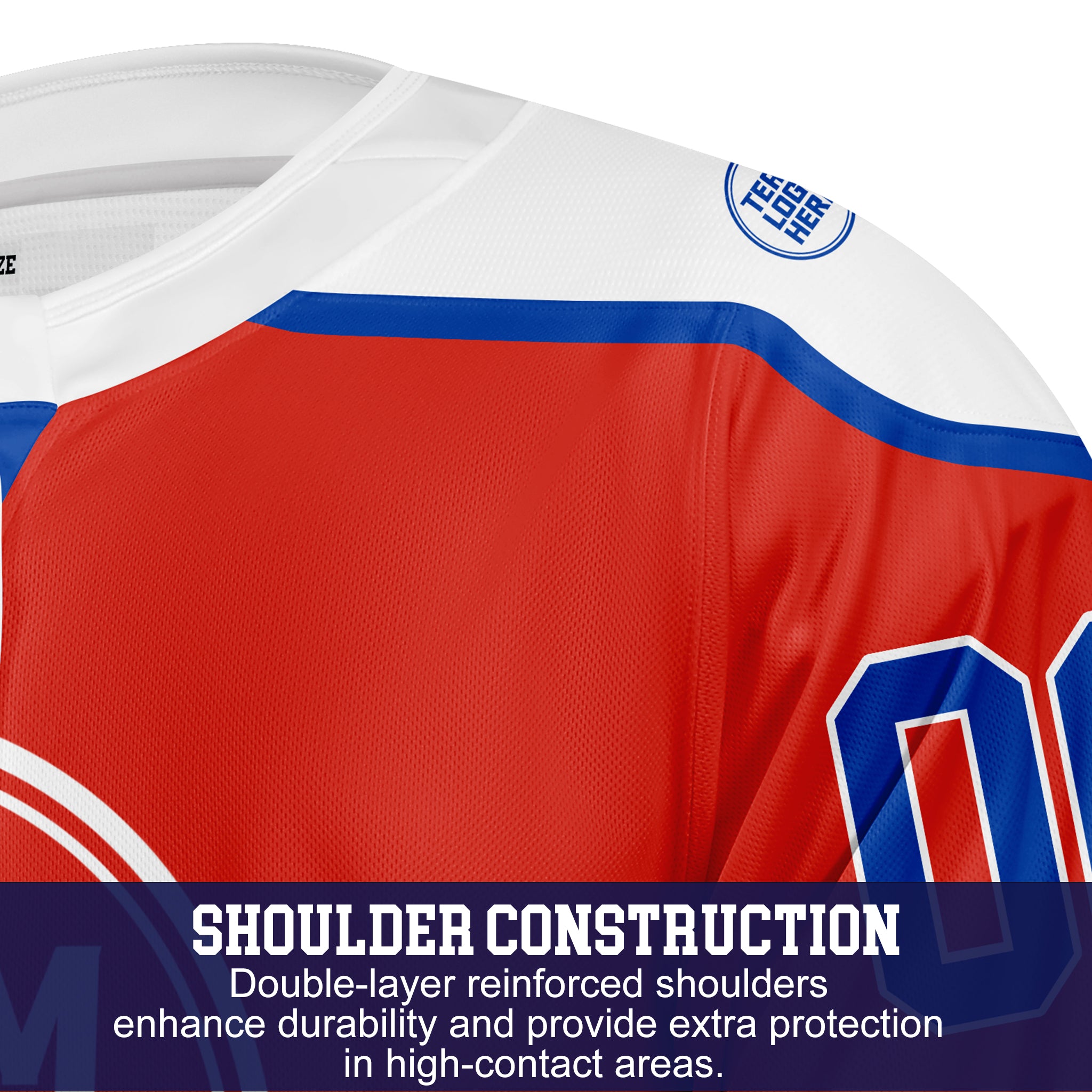 Custom Hockey Jersey Varsity Teamwear VT-208 RedWhiteBlue