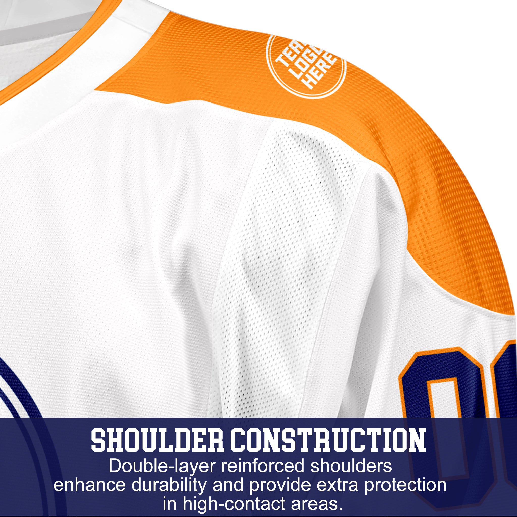 Custom Hockey Jersey Elite Pro EP-202 OrangeWhiteNavy