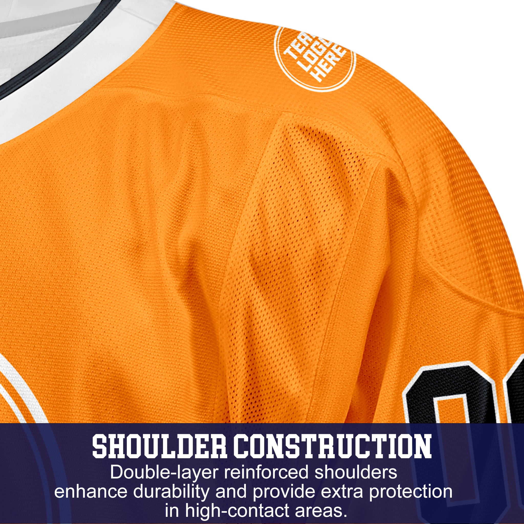 Custom Hockey Jersey Elite Pro EP-201 OrangeBlackWhite