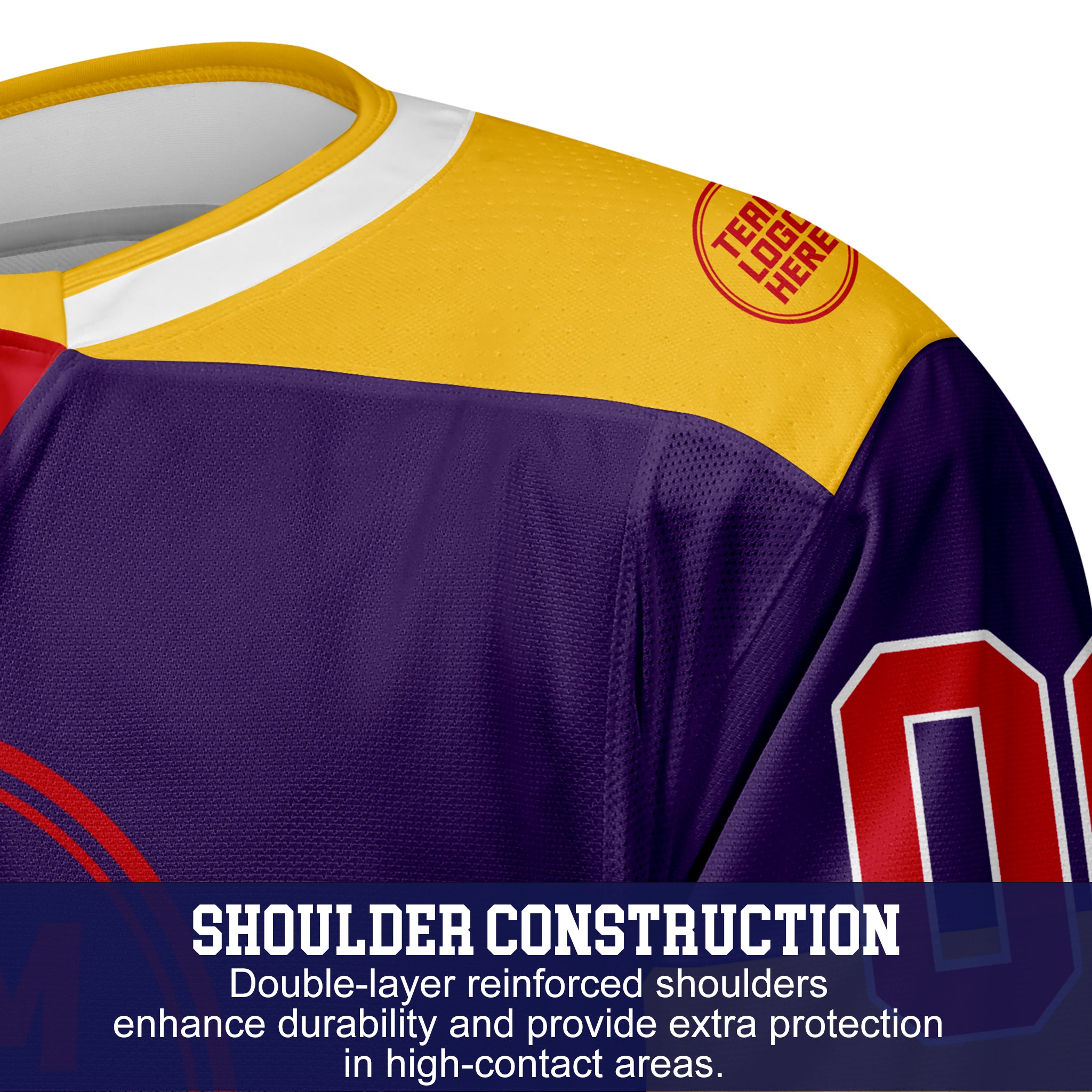Custom Hockey Jersey Elite Pro EP-105 RoyalGoldWhiteRed