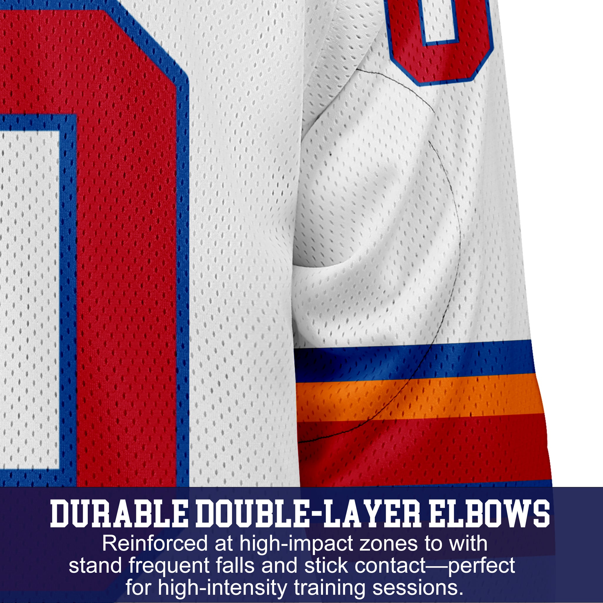 Custom Hockey Jersey Practice PS-302 WhiteRoyalOrangeRed
