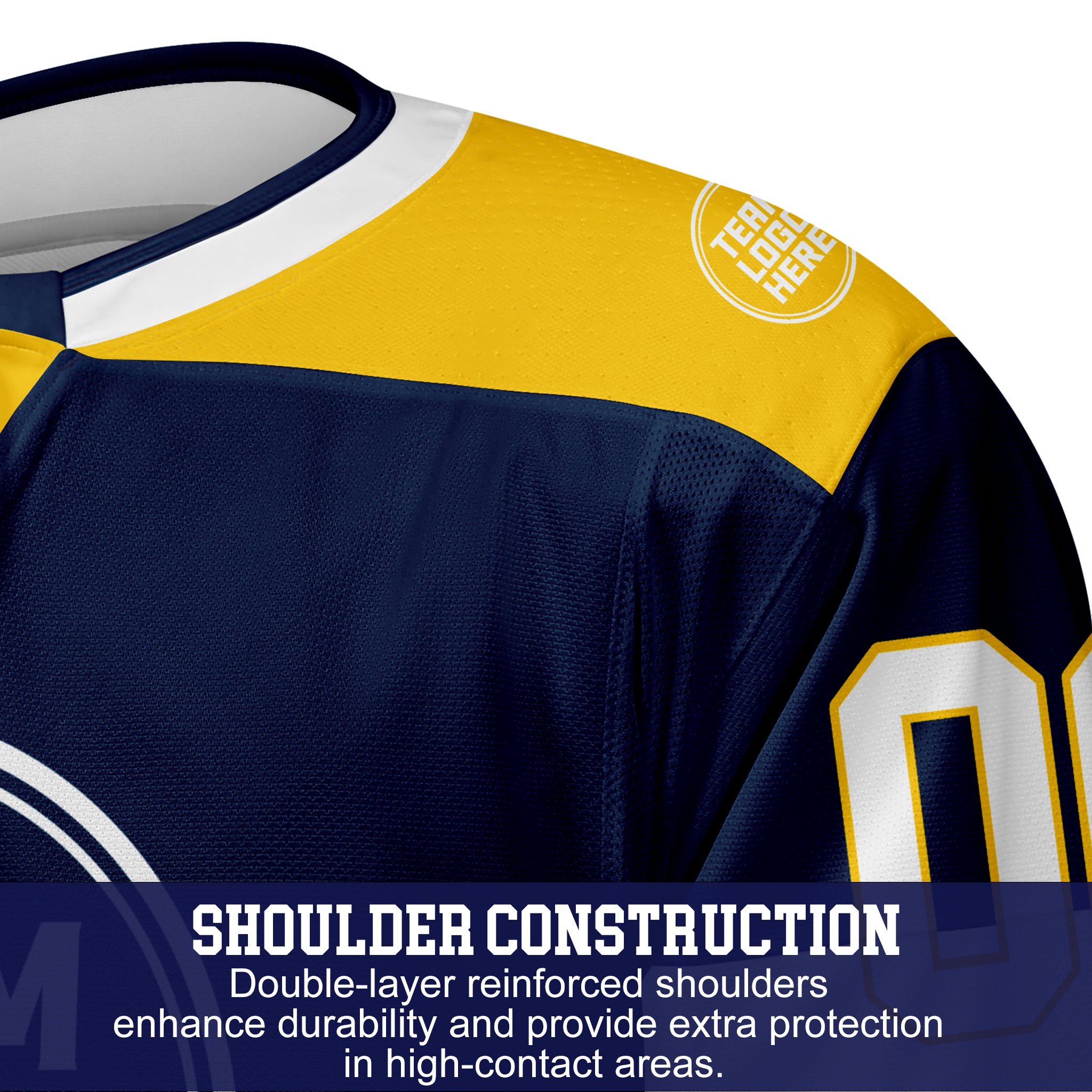Custom Hockey Jersey Elite Pro EP-107 NavyGoldWhite