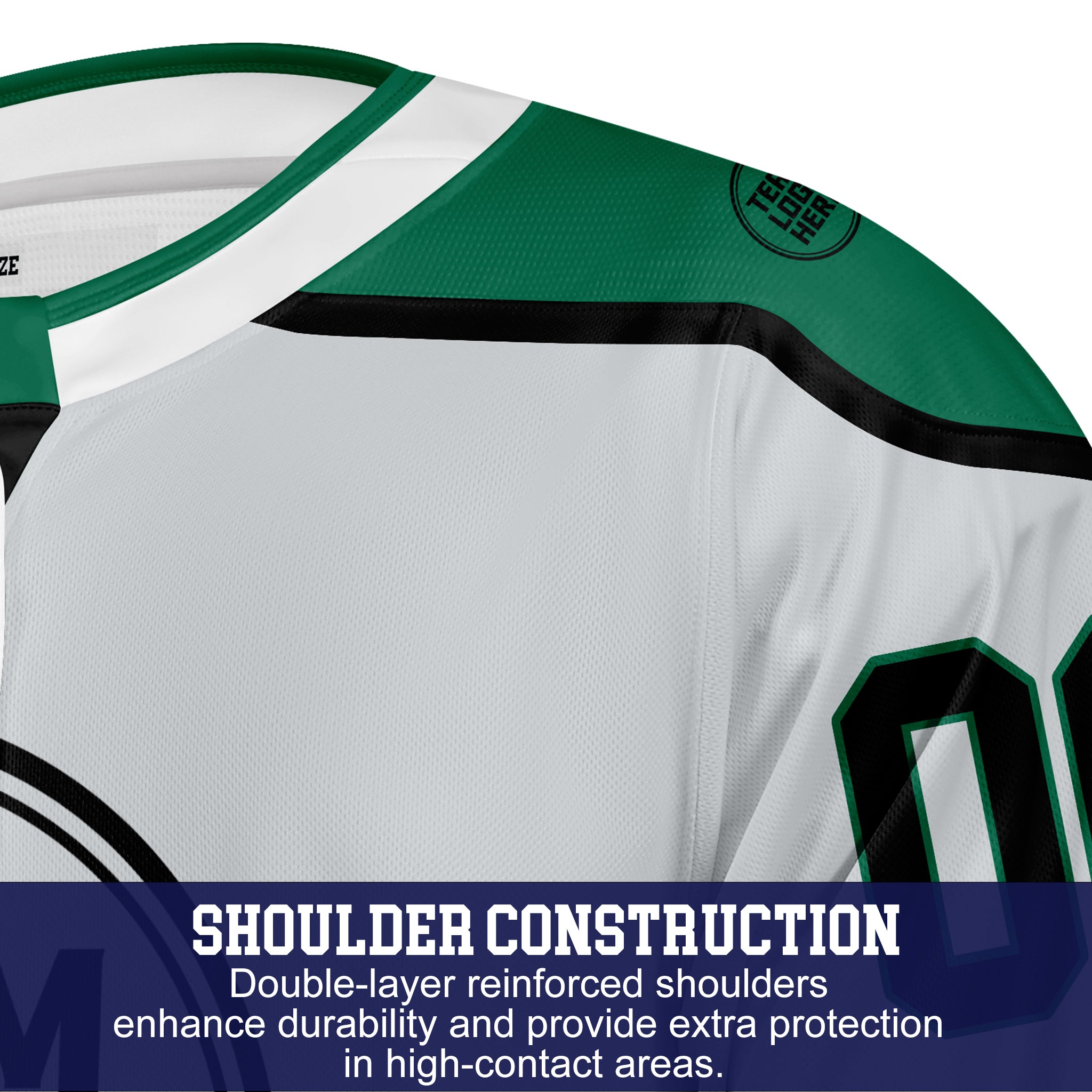 Custom Hockey Jersey Varsity Teamwear VT-208 IcerGreenBlack