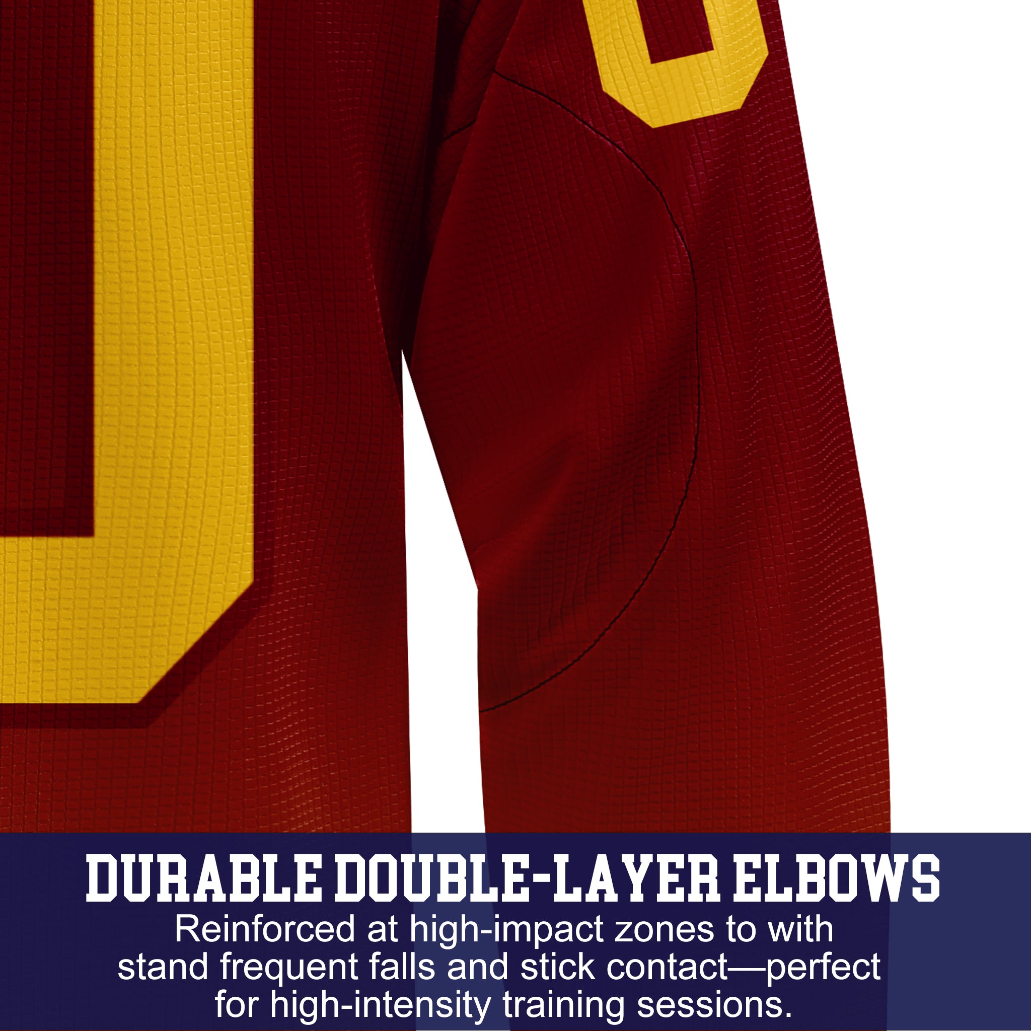 Custom Hockey Jersey Practice PSG-201 Gradient Fade Color MaroonGold
