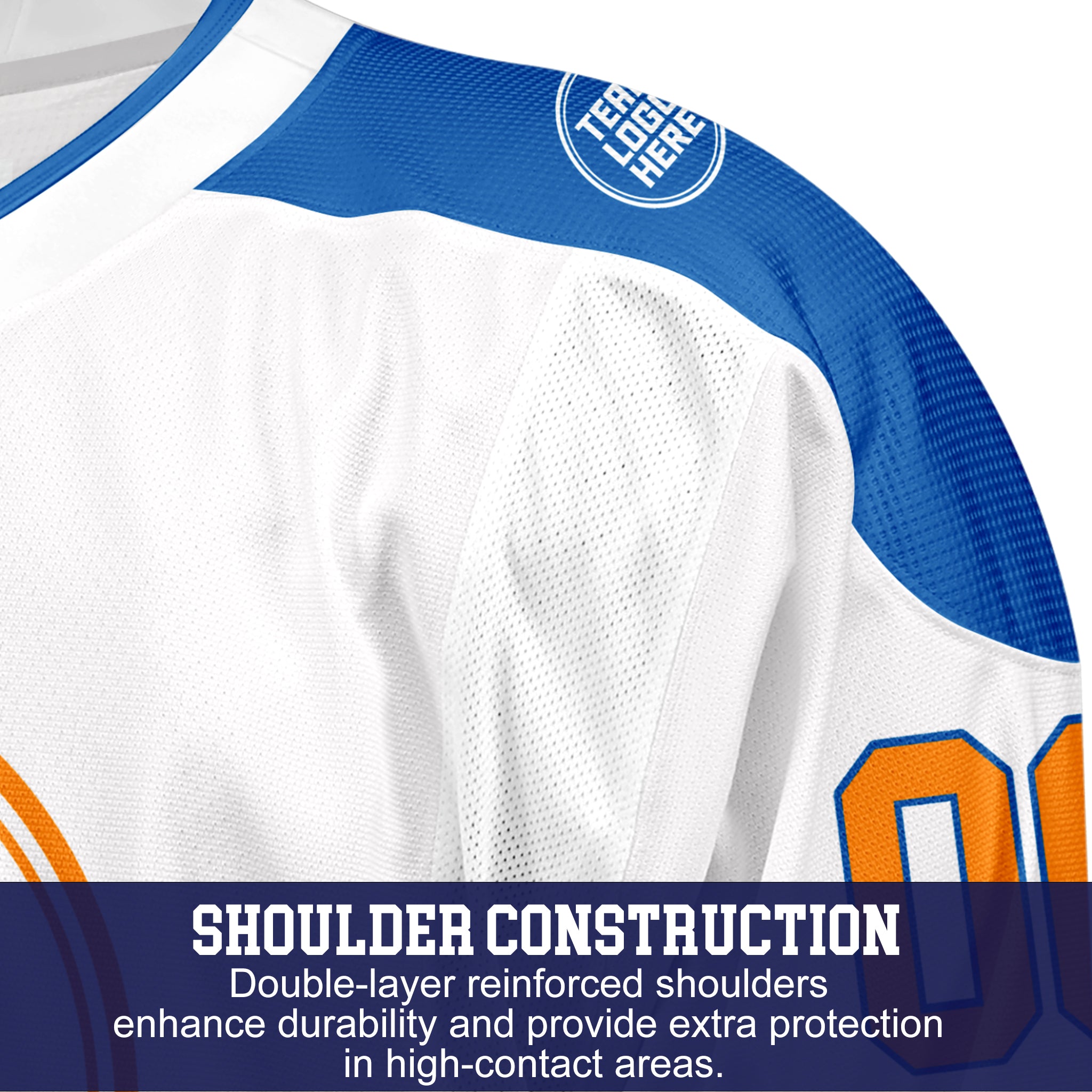 Custom Hockey Jersey Elite Pro EP-202 RoyalWhiteOrange