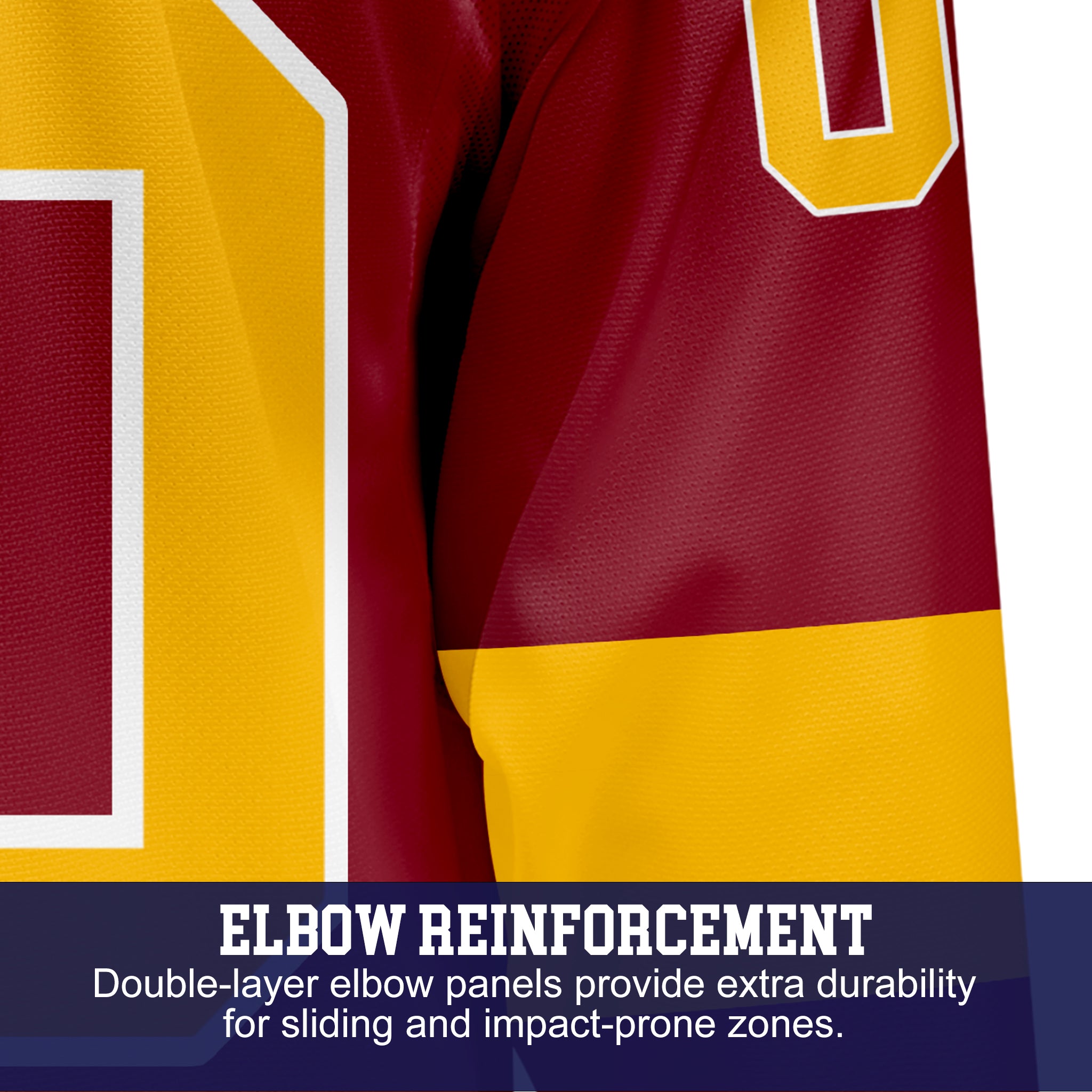 Custom Hockey Jersey Elite Pro EP-201 MaroonGoldWhite