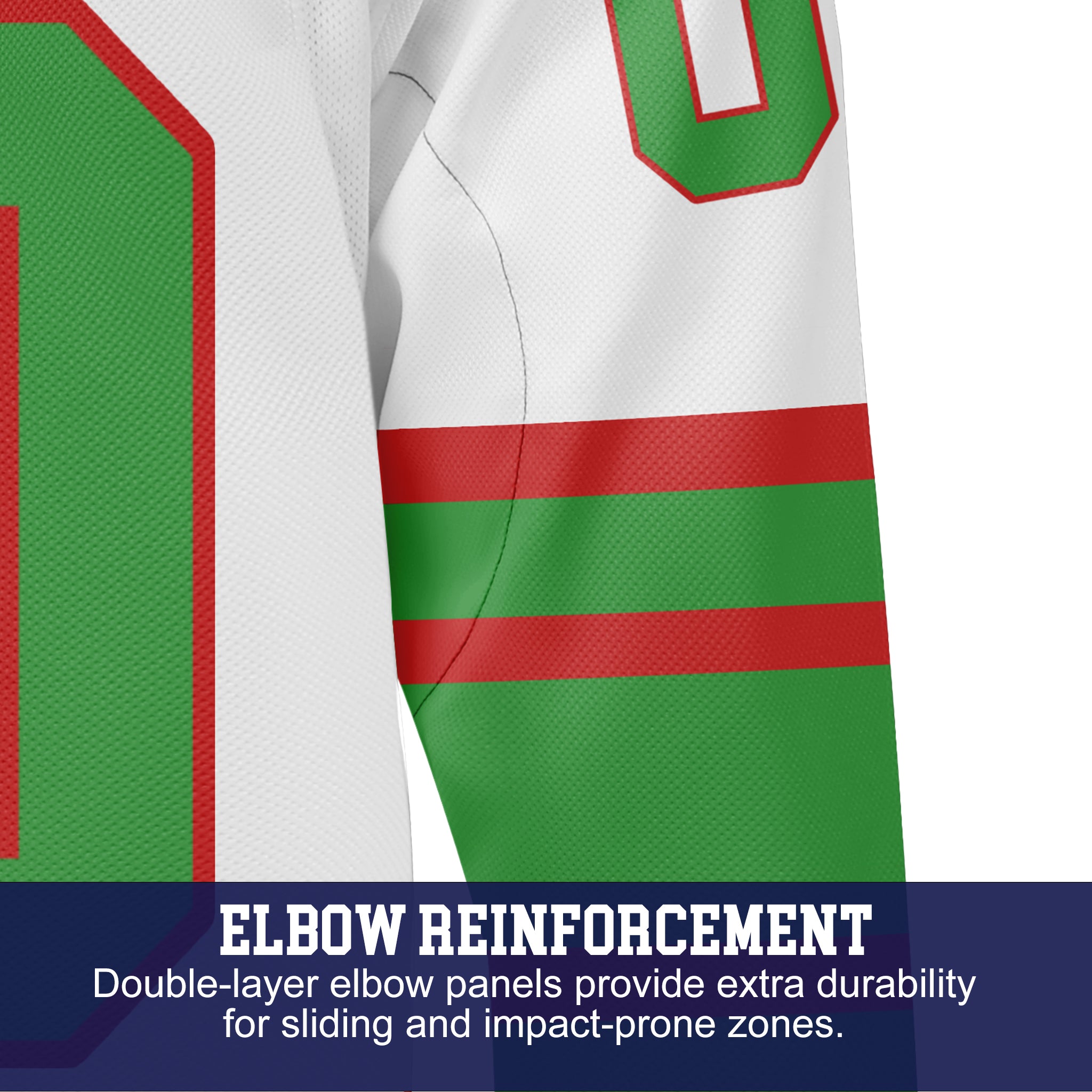 Custom Hockey Jersey Elite Pro EP-303 WhiteRedGreen