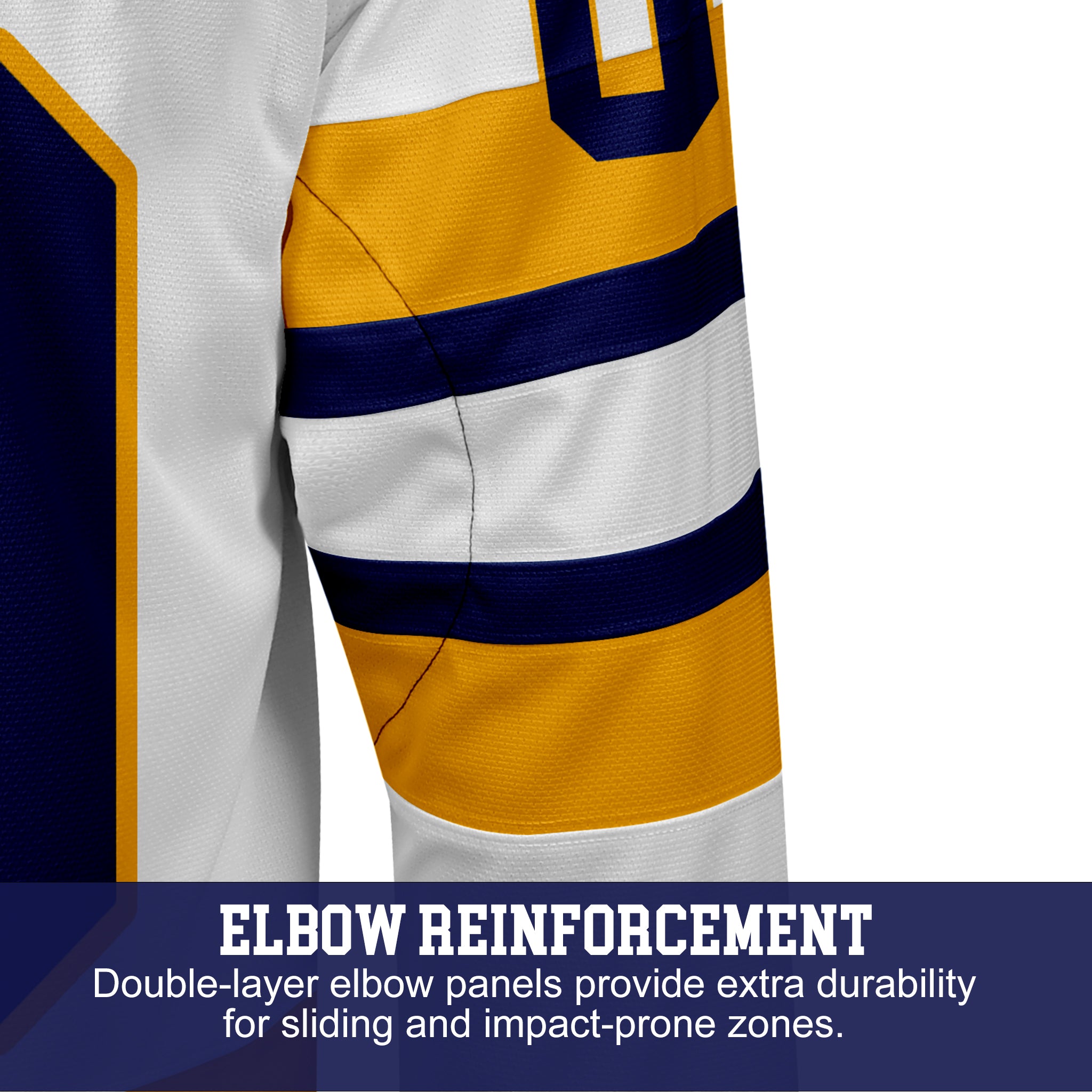 Custom Hockey Jersey Elite Pro EP-103 WhiteGoldNavy
