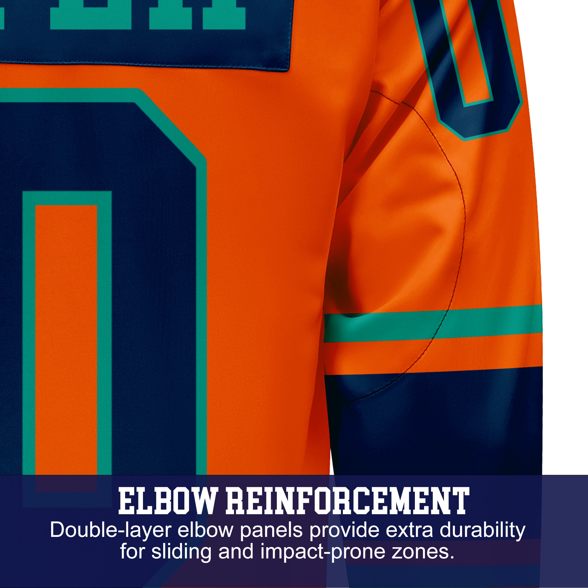 Custom Hockey Jersey Varsity Teamwear VT-301 OrangeBlueTeal