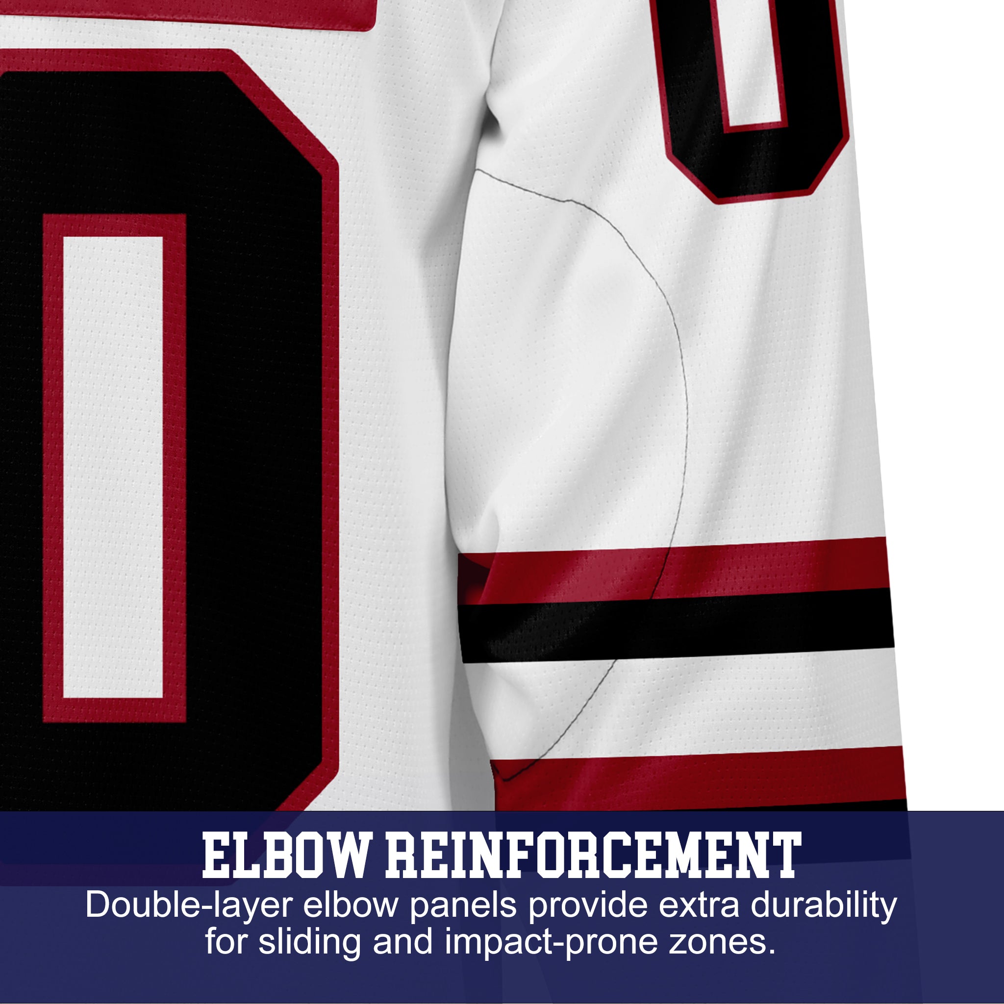Custom Hockey Jersey Varsity Teamwear VT-101 WhiteRedBlack