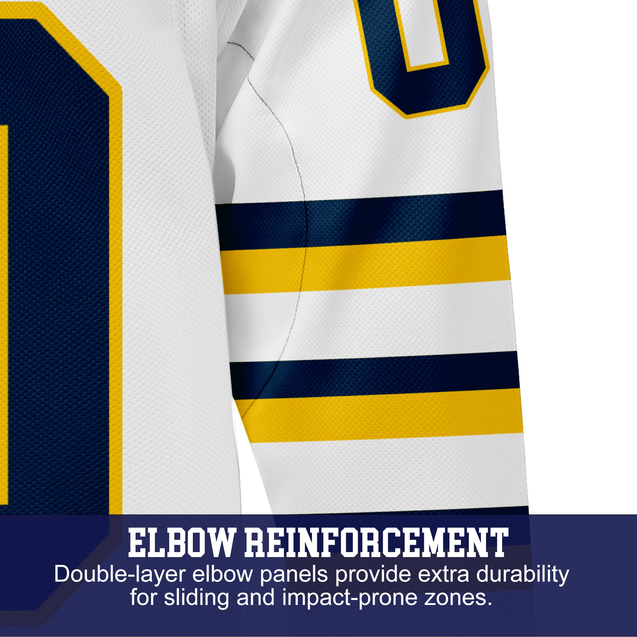 Custom Hockey Jersey Elite Pro EP-302 WhiteNavyGold