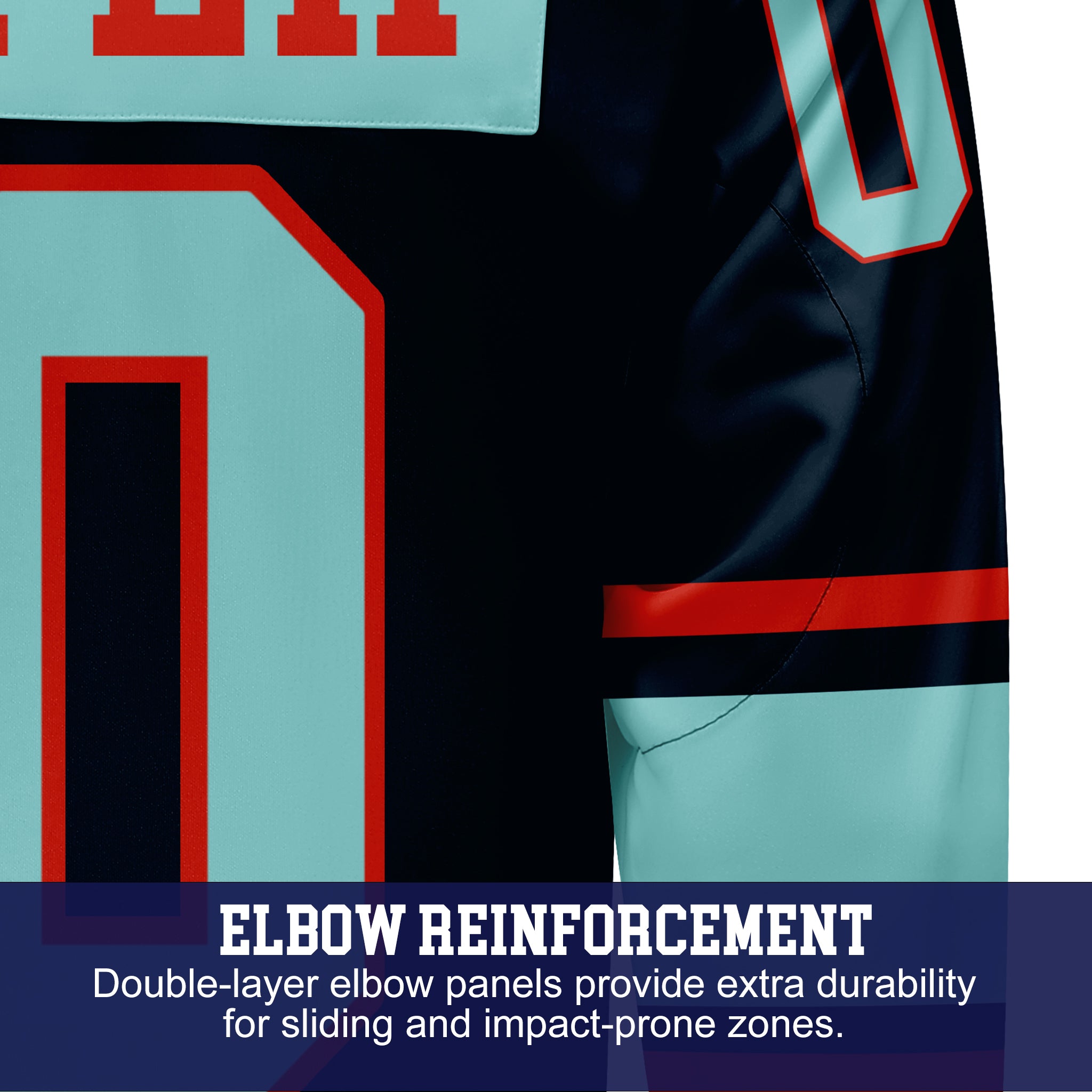 Custom Hockey Jersey Varsity Teamwear VT-301 TealIceRed