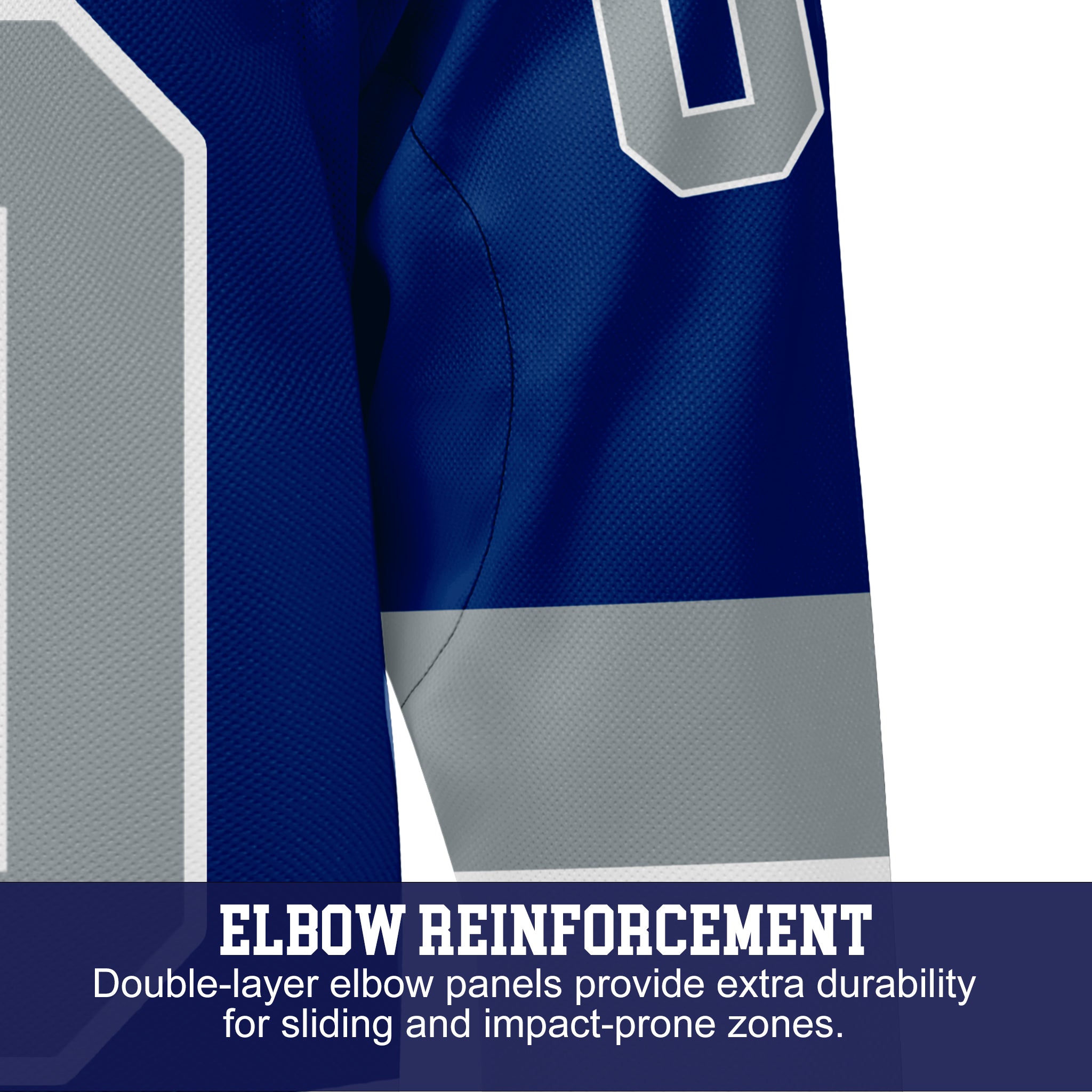 Custom Hockey Jersey Elite Pro EP-301 BlueSilverWhite