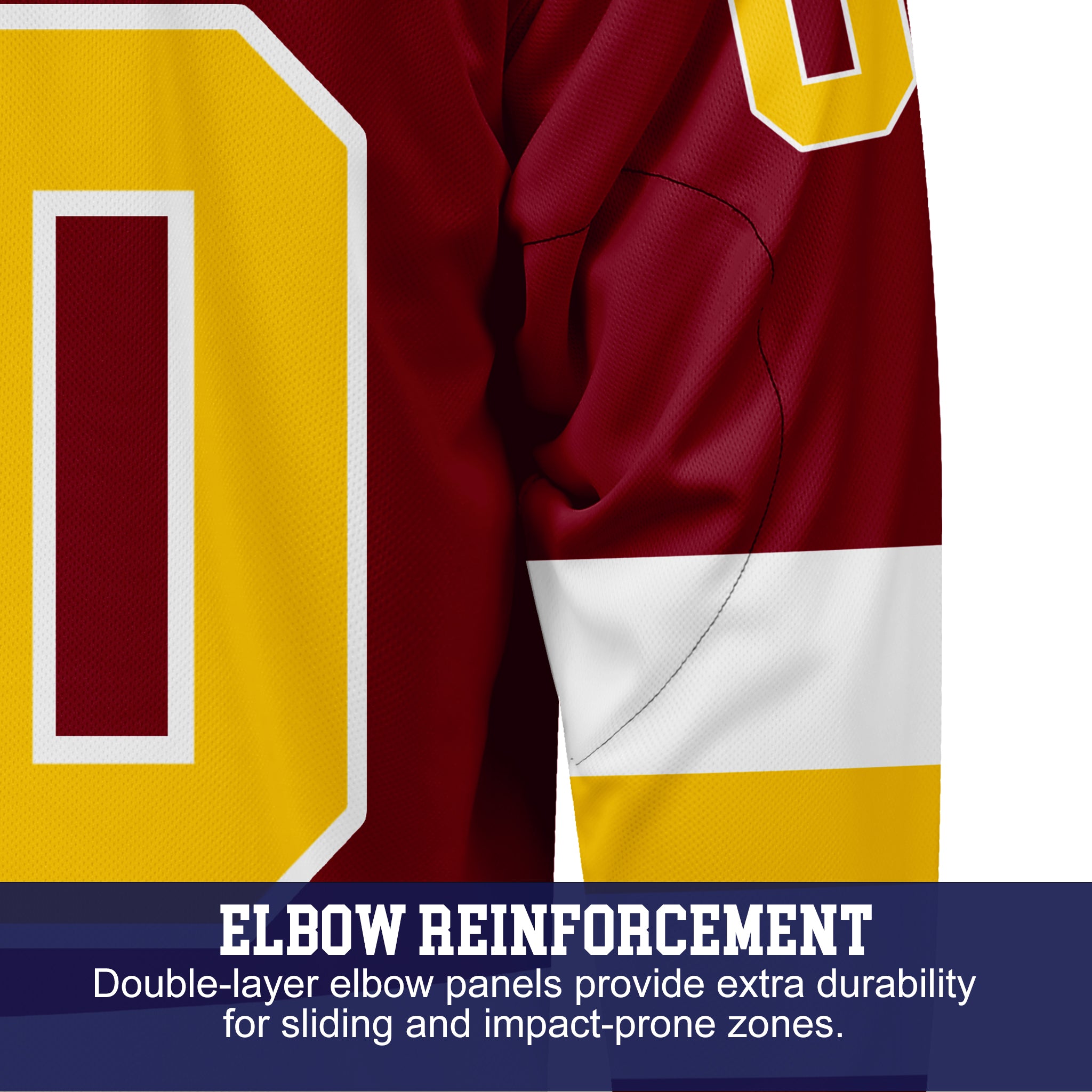 Custom Hockey Jersey Varsity Teamwear VT-202 MaroonGoldWhite