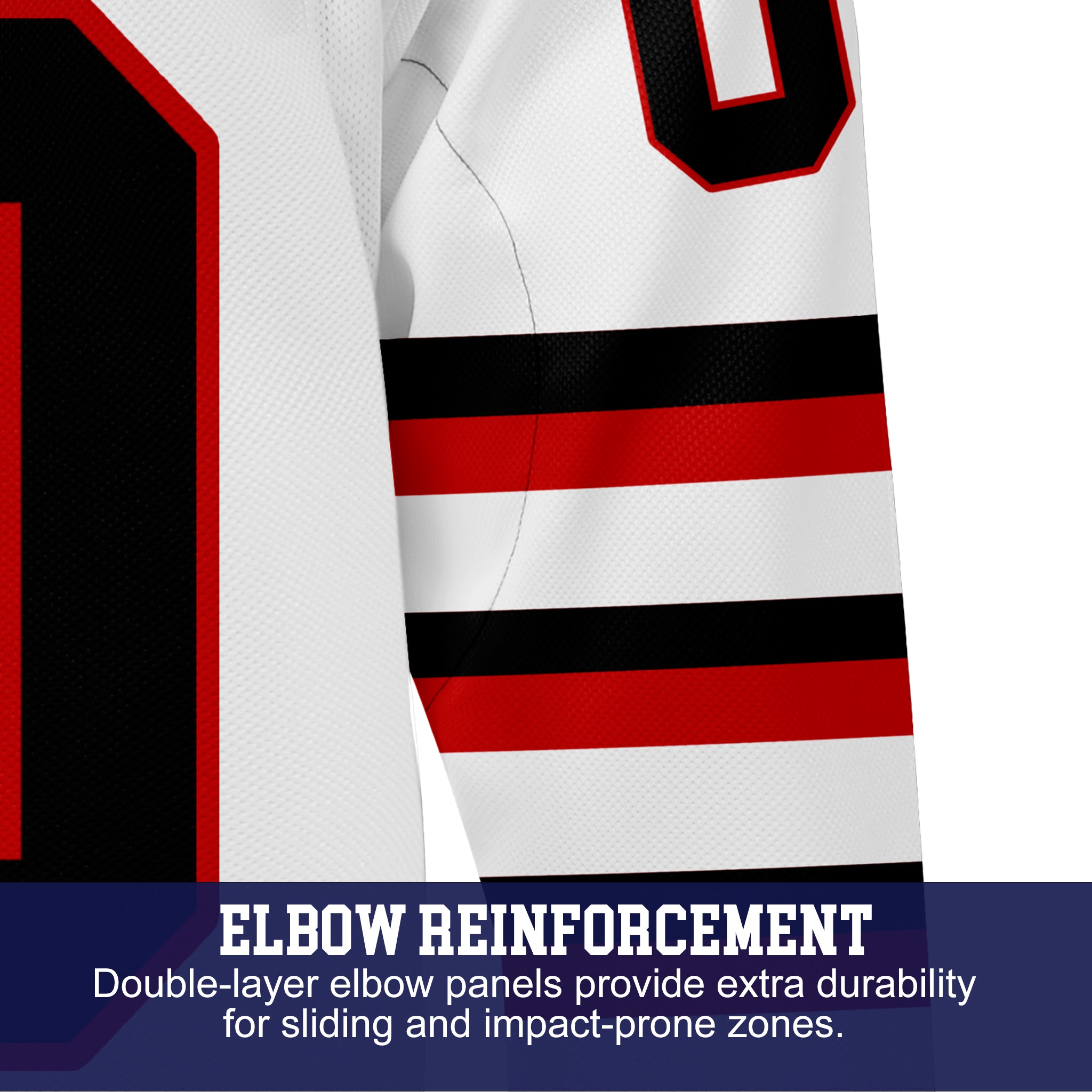 Custom Hockey Jersey Elite Pro EP-302 WhiteBlackRed