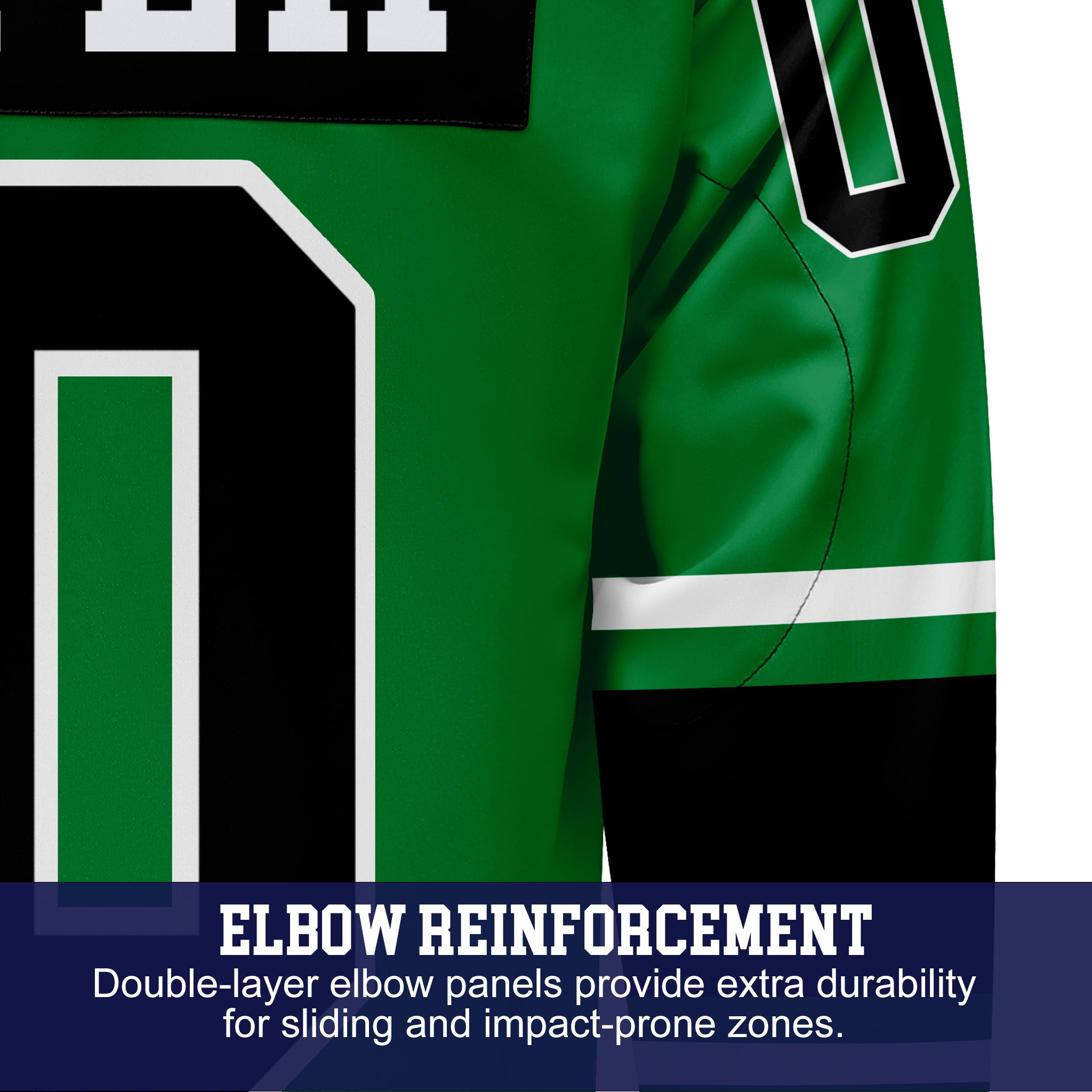 Custom Hockey Jersey Varsity Teamwear VT-301 GreenBlackWhite