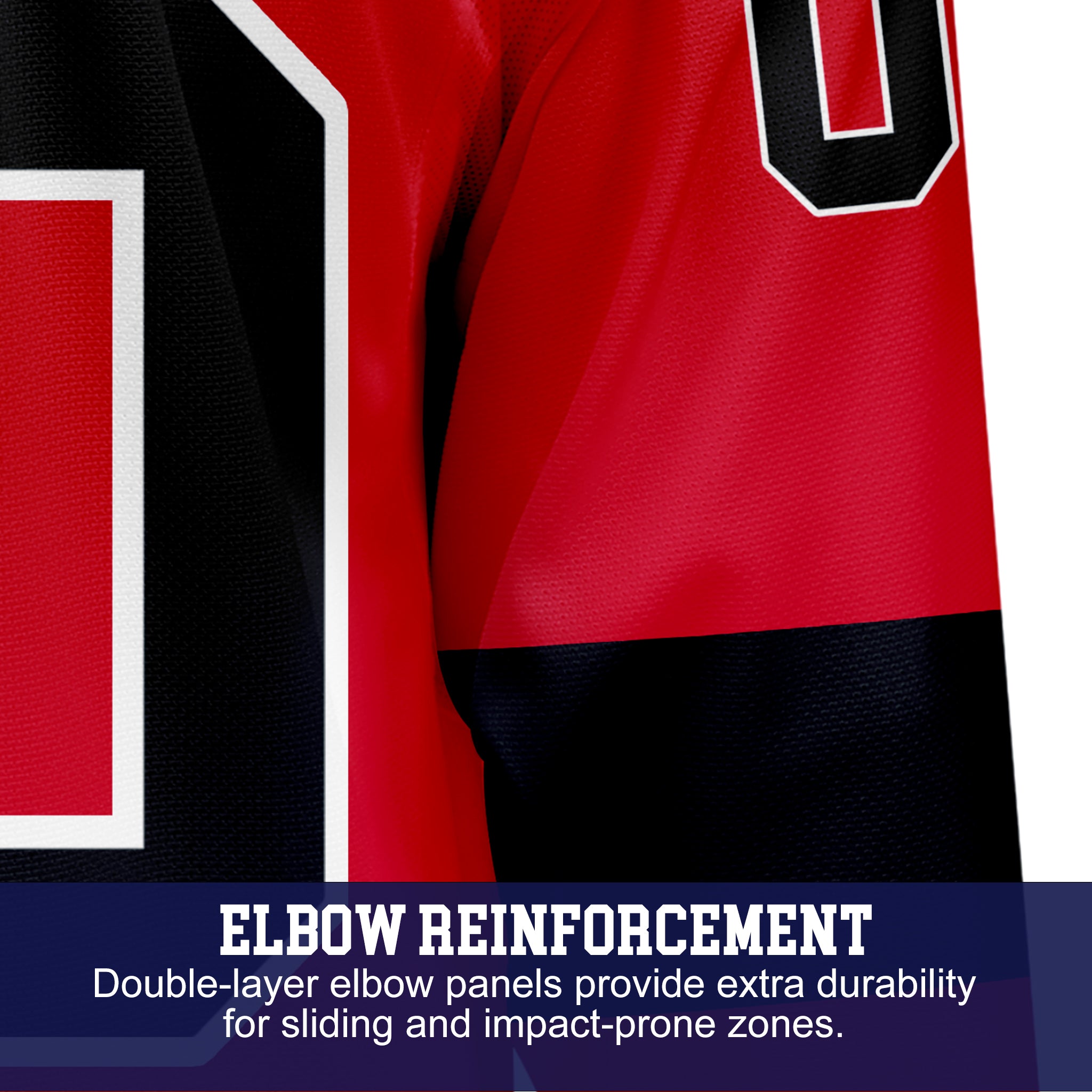 Custom Hockey Jersey Elite Pro EP-201 RedBlackWhite