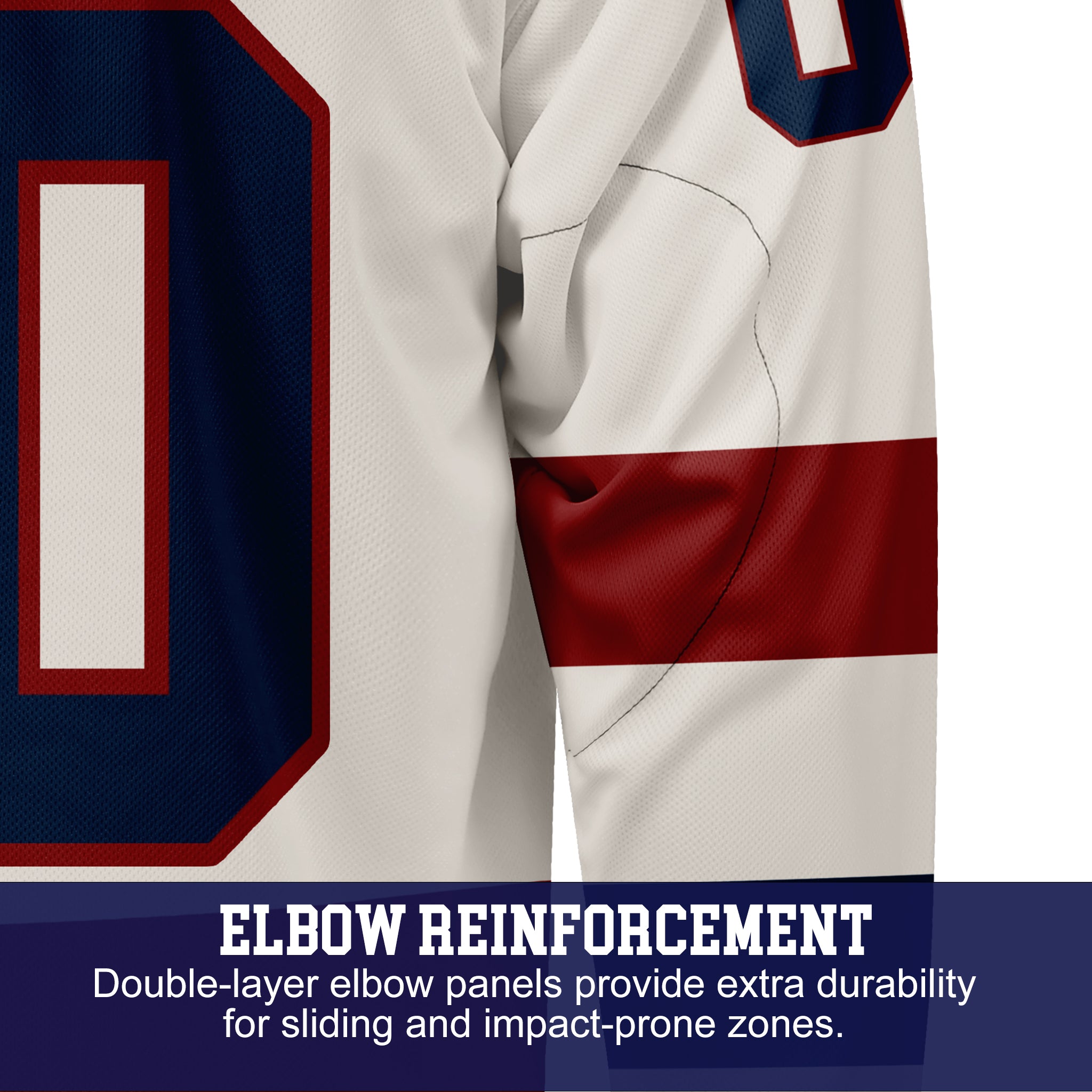 Custom Hockey Jersey Varsity Teamwear VT-208 BeigeBurgundyNavy
