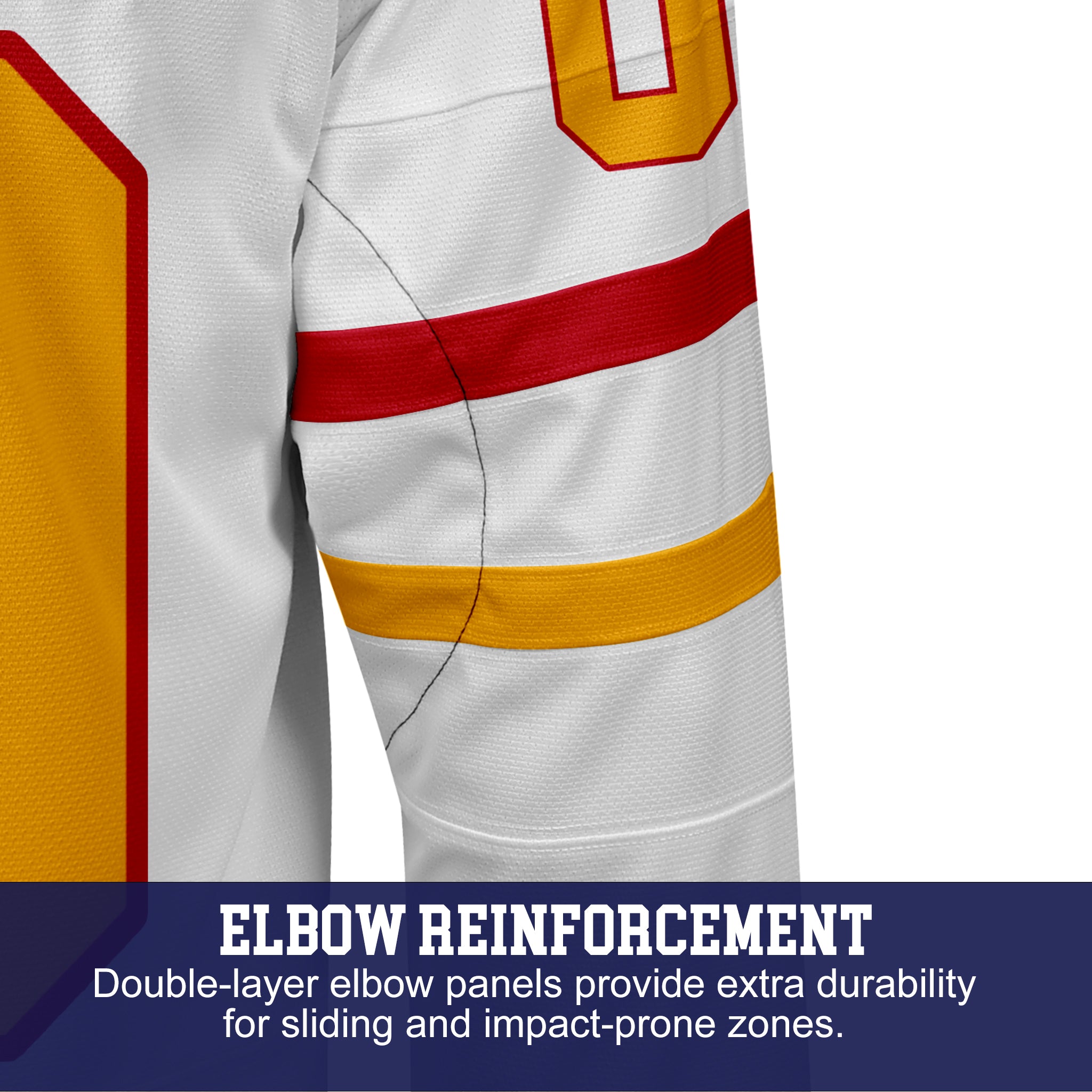 Custom Hockey Jersey Elite Pro EP-102 WhiteRedGold