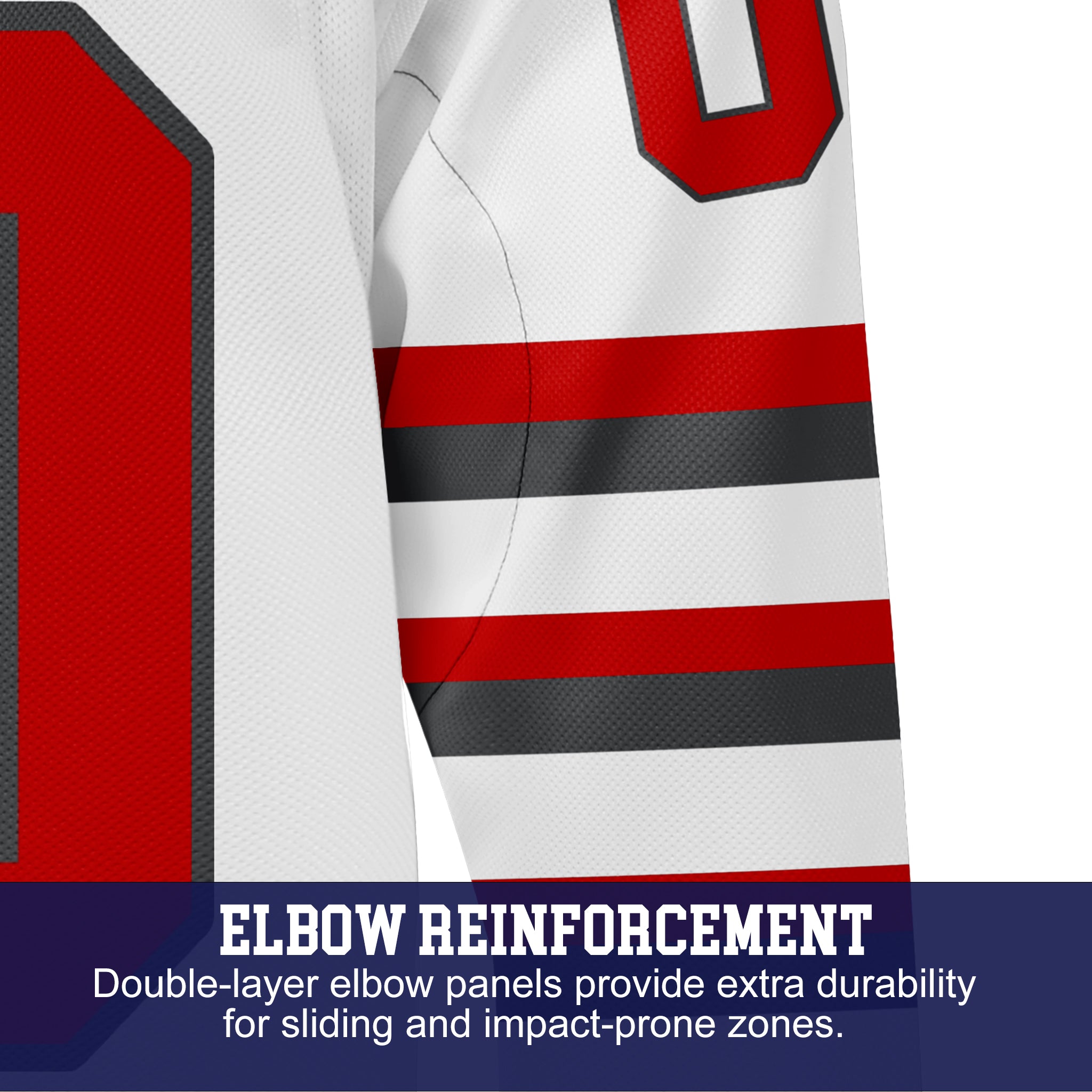 Custom Hockey Jersey Elite Pro EP-302 WhiteRedGray