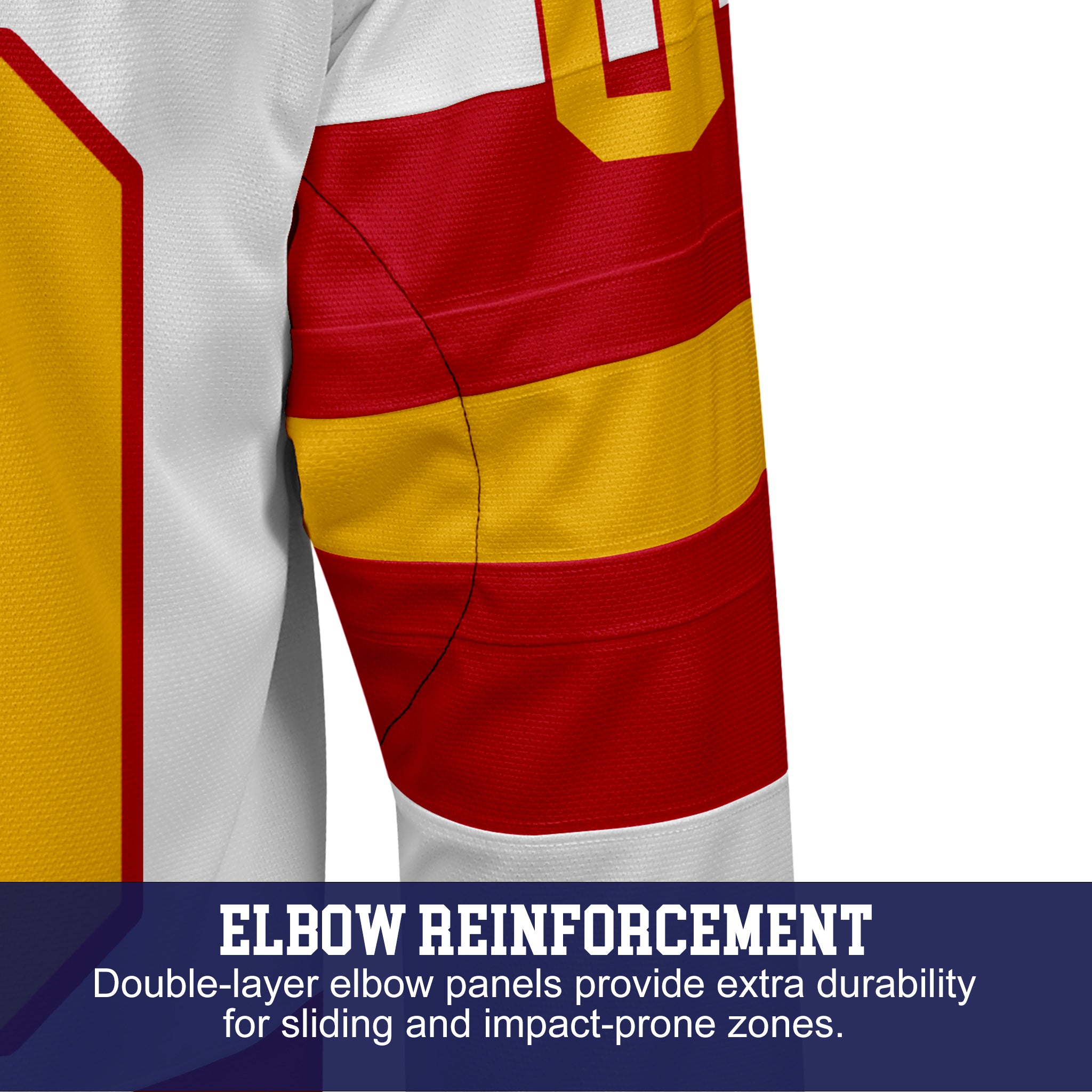 Custom Hockey Jersey Elite Pro EP-104 WhiteRedGold