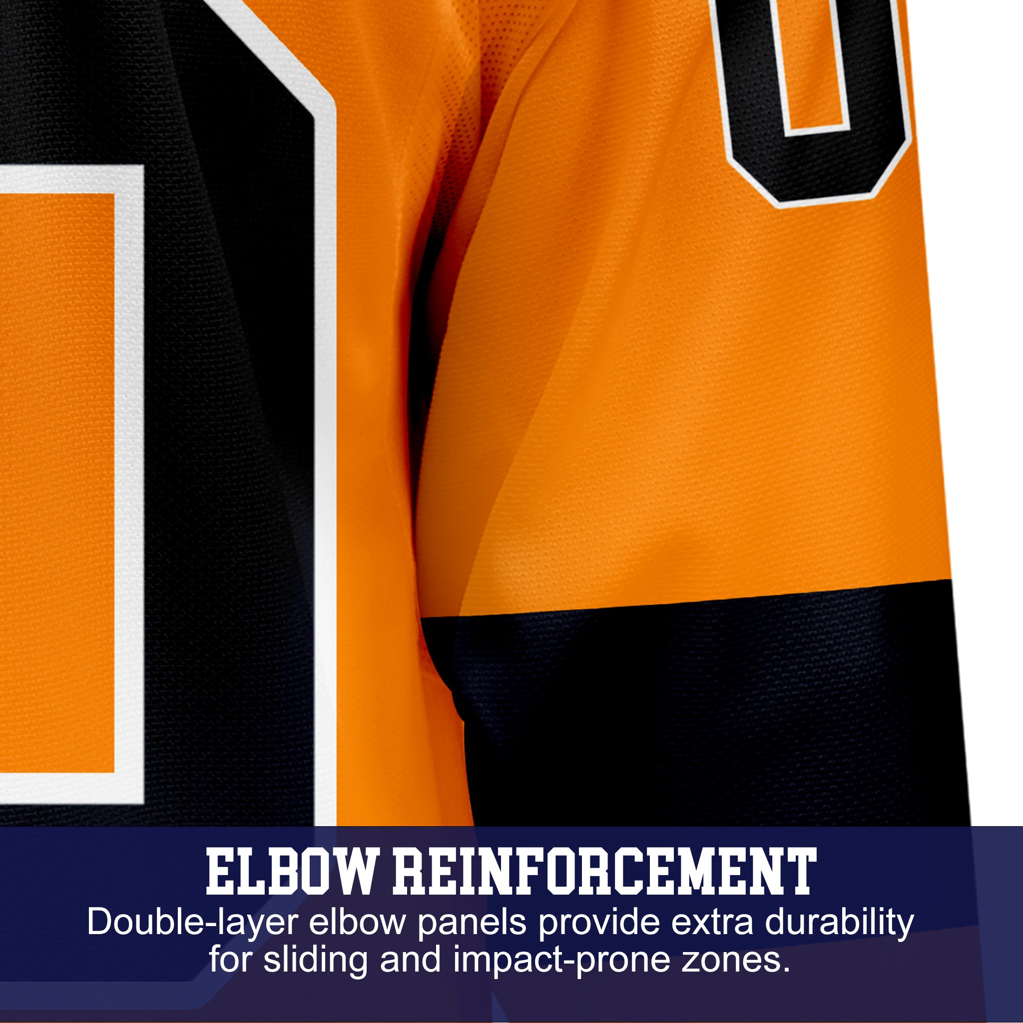 Custom Hockey Jersey Elite Pro EP-201 OrangeBlackWhite