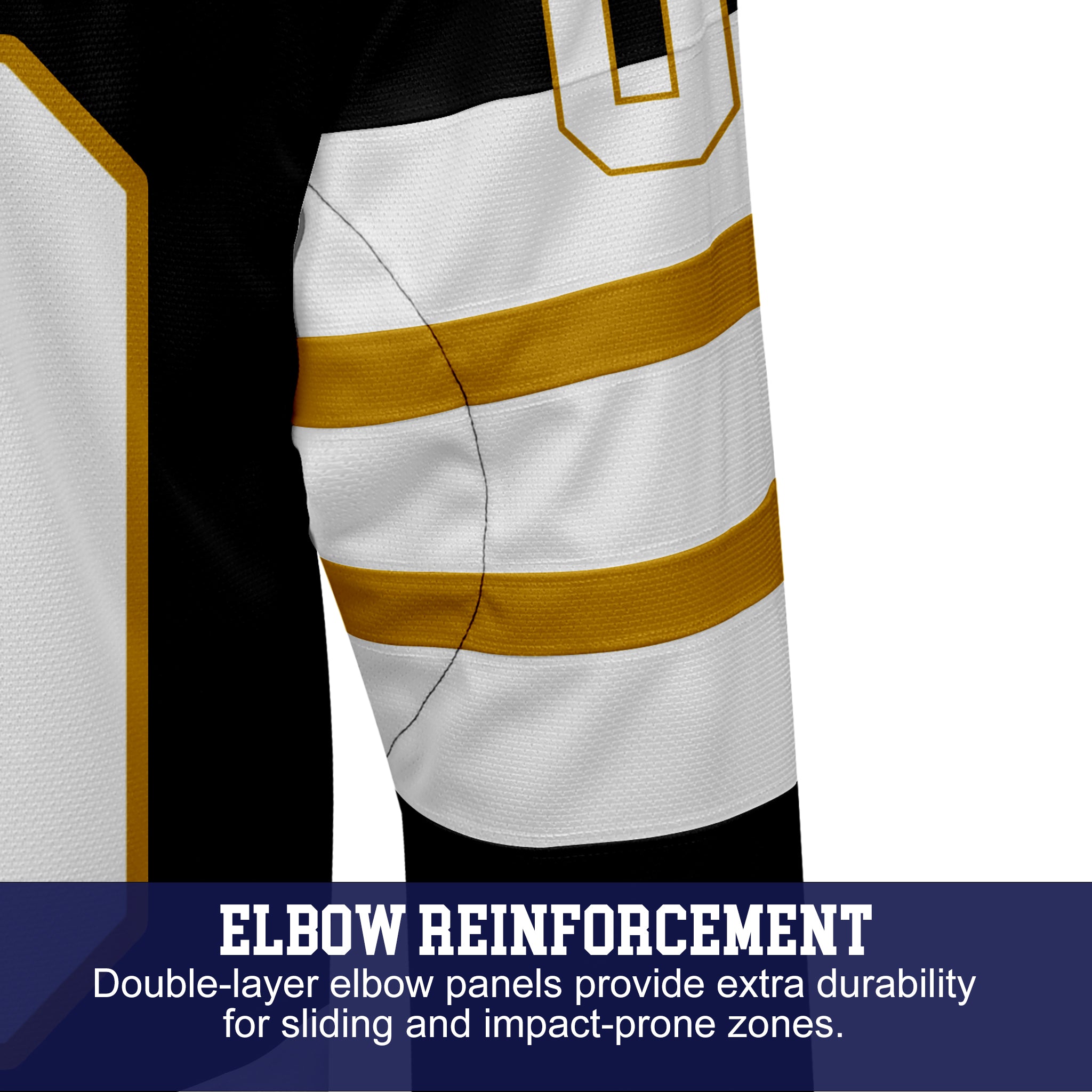 Custom Hockey Jersey Elite Pro EP-107 BlackGoldWhite